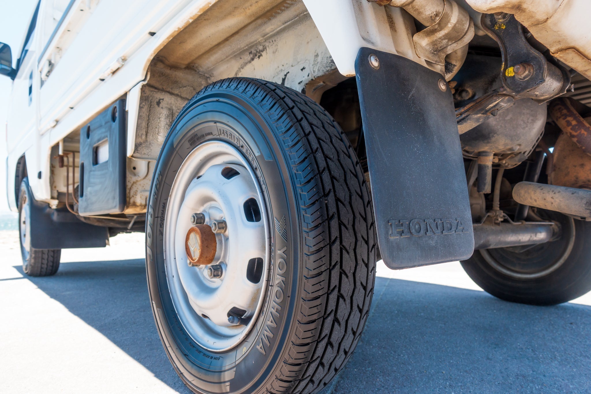 Honda Acty wheel close-up
