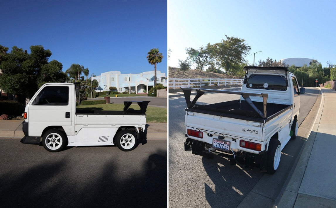 1991 Honda Acty HA3 side-by-side | side and rear-quarter views