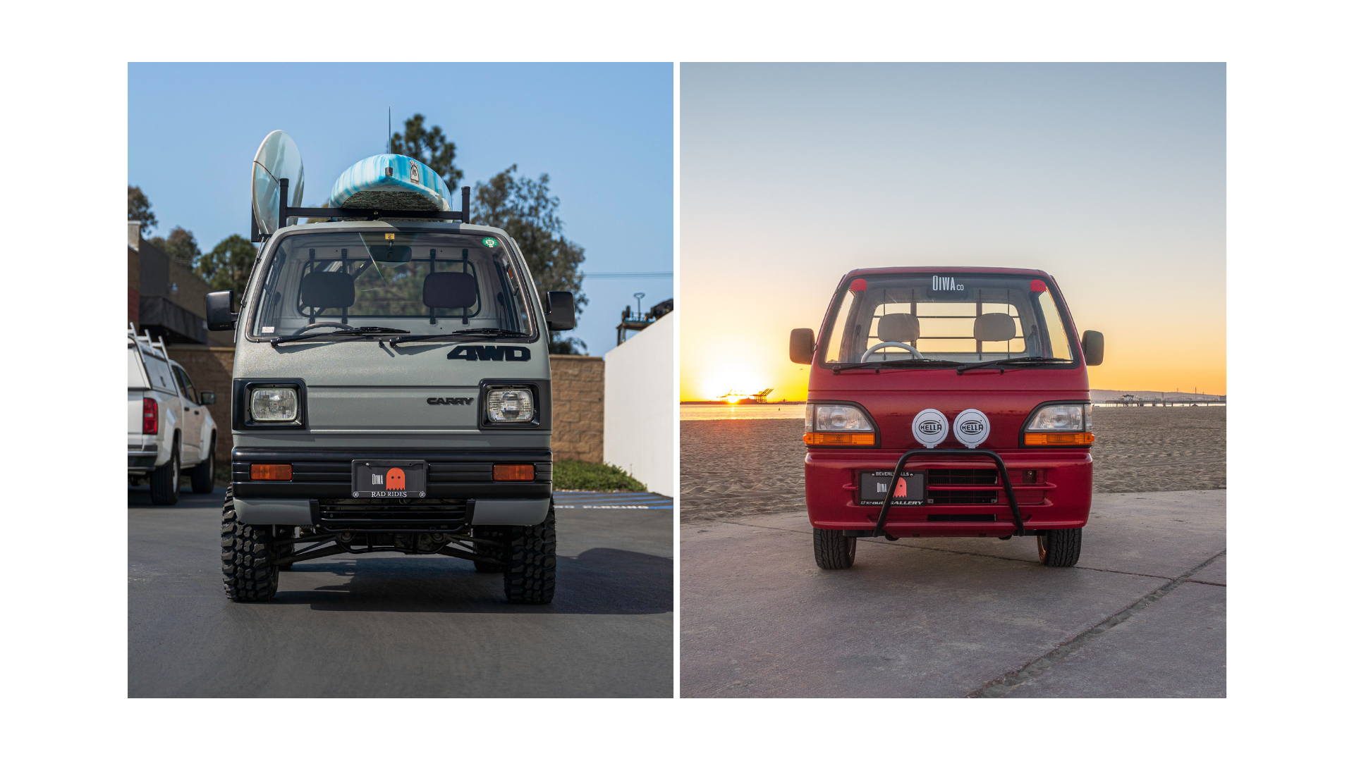 side-by-side of Suzuki Carry and Honda Acty