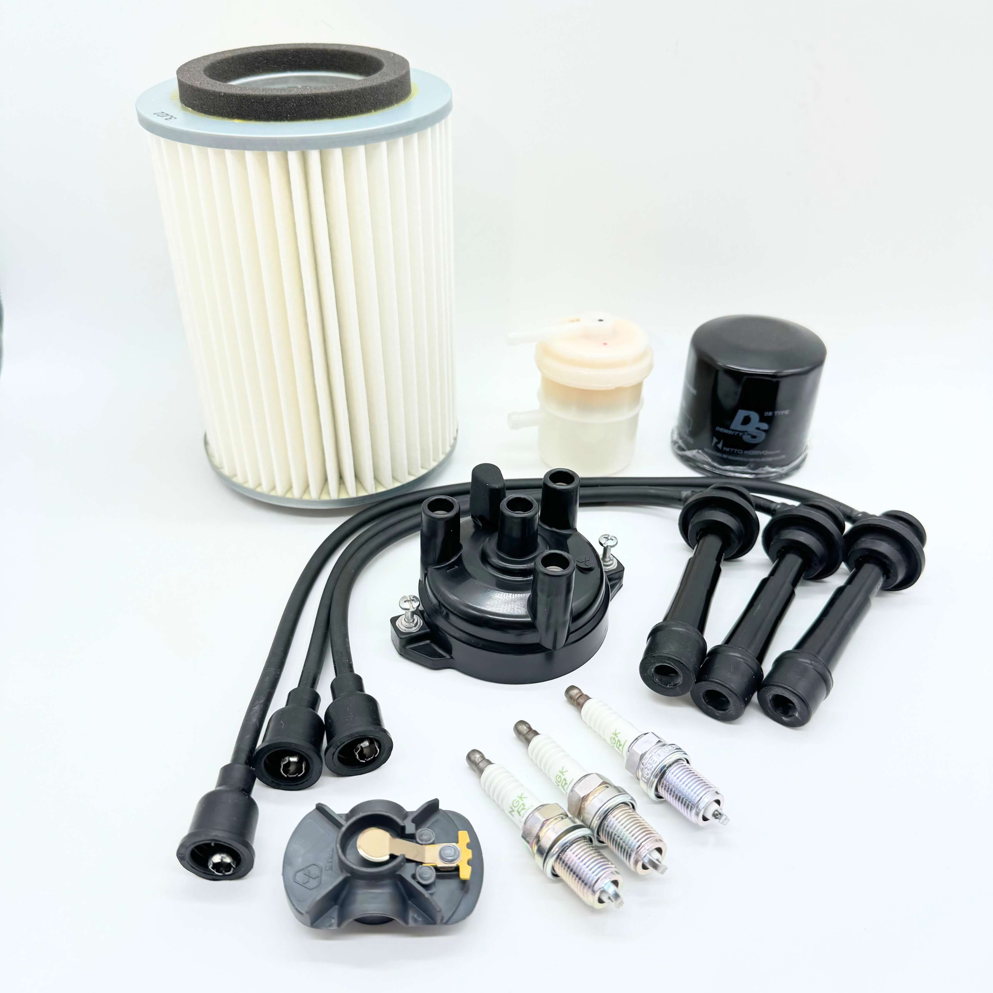 Suzuki Carry Parts - Premium Filter & Ignition Kit for DC51T, DD51T Kei Trucks (1991-1998) - Spark Plugs, Distributor Cap, Oil & Fuel Filters