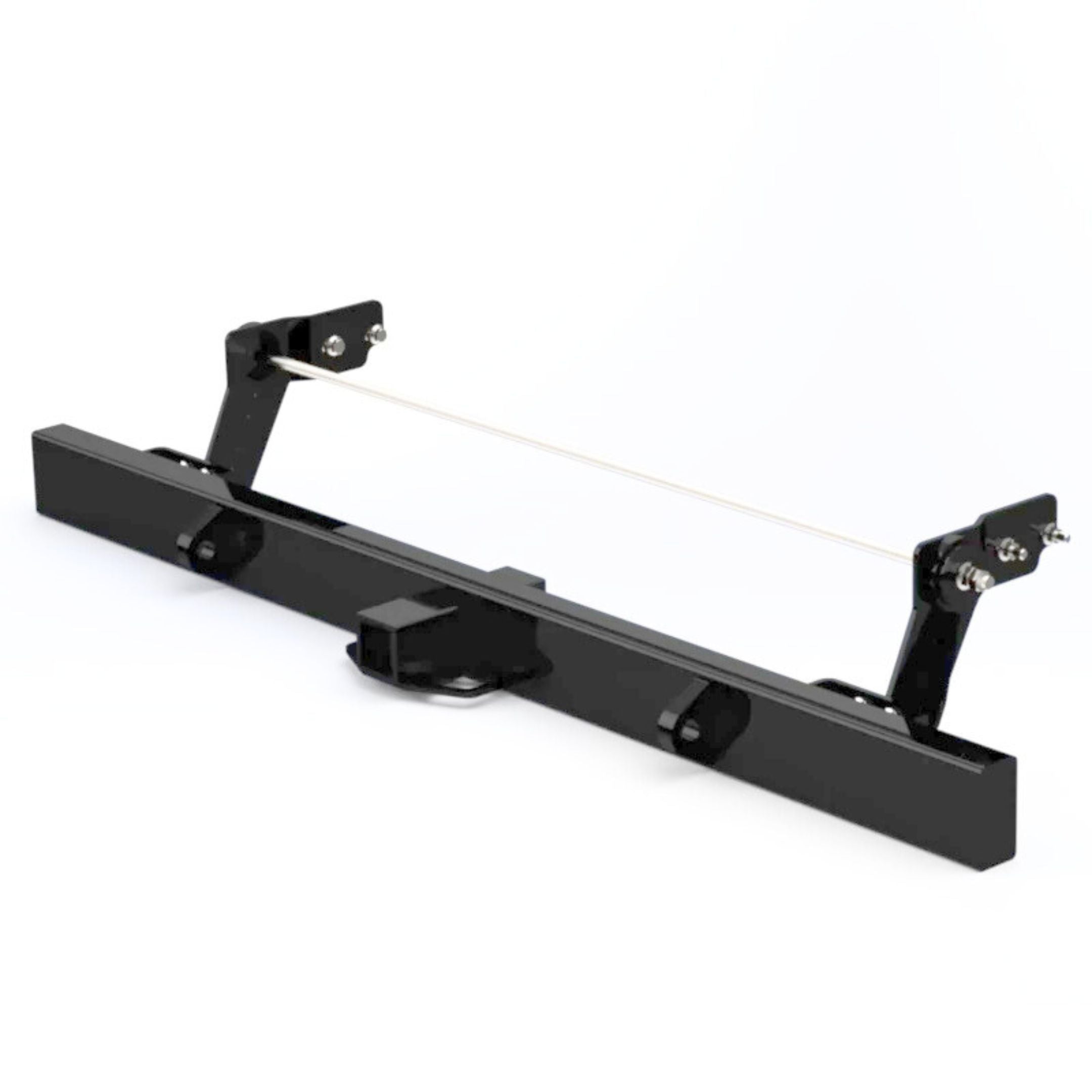 Mitsubishi Minicab rear bumper with integrated tow bar and 2-inch hitch receiver, fits truck models U41T, U42T, U61T, U62T (1990-2013)