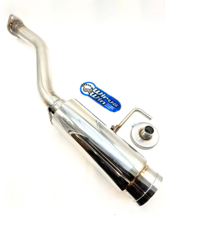 Stainless steel exhaust system for Honda Acty HA3, HA4 models (1990-1999), featuring durable construction and precision engineering for enhanced performance and reliability.
