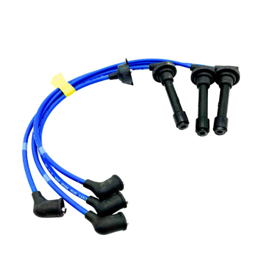 High-performance Honda Acty Van Ignition Tune-Up Kit with premium blue NGK spark plug wires and durable distributor cap for HH3, HH4 models from 1990-1999, available at Oiwa Garage