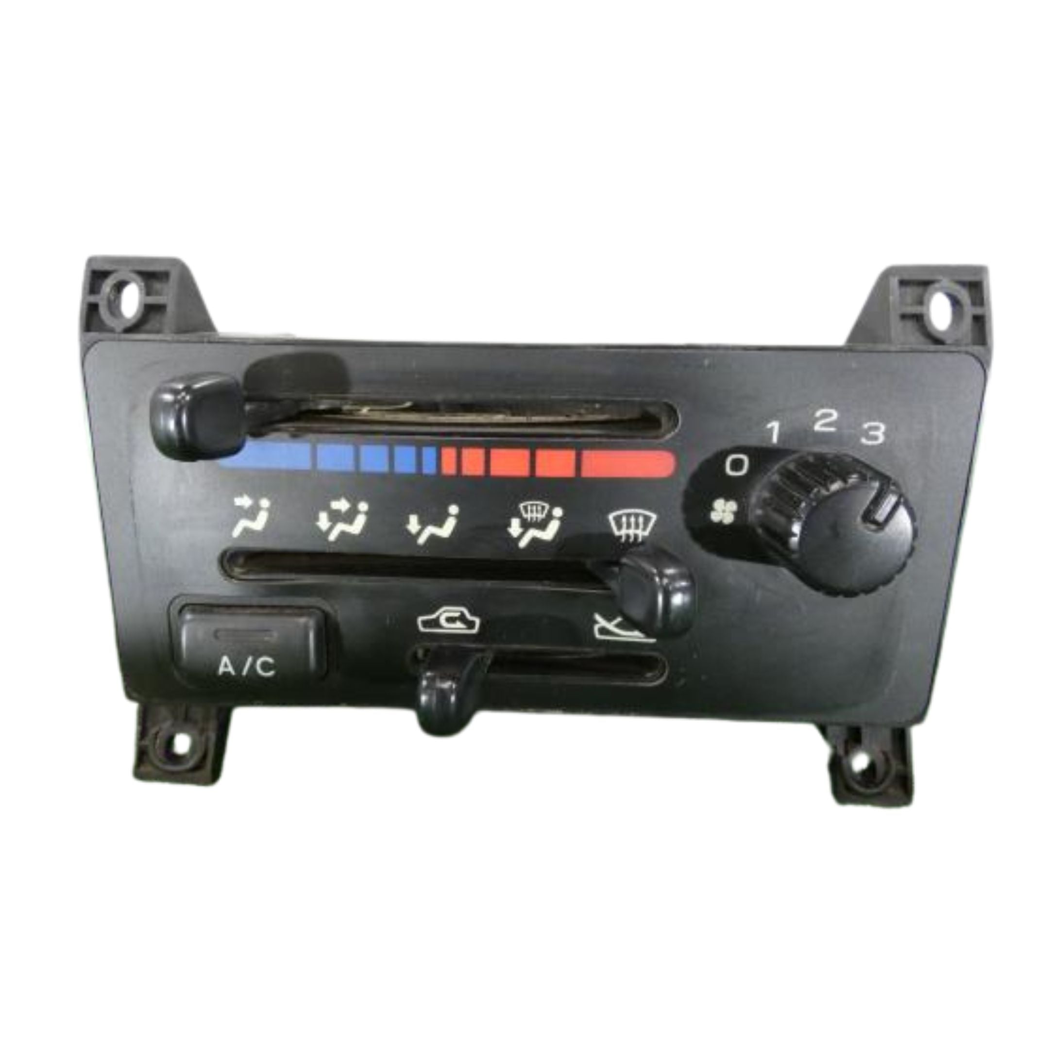 Subaru Sambar TT1 TT2 climate control panel with A/C switch and heater controls (1999-2012 interior replacement part)
