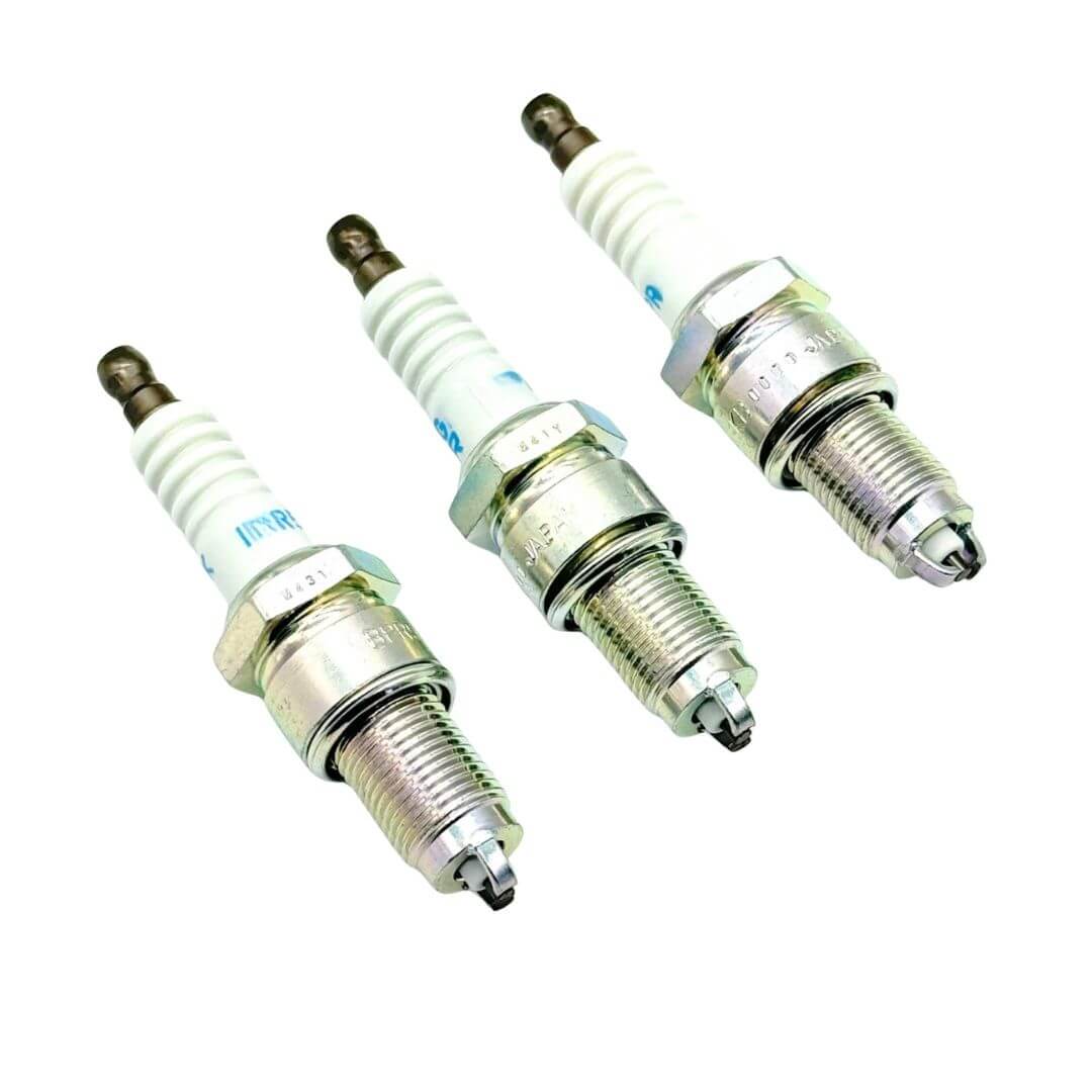 Spark Plug for EFCS Engines, compatible with Daihatsu Hijet S82P, S83P, S82C, S83C models from 08/1991 to 01/1994, featuring durable metal construction and ribbed insulator design.