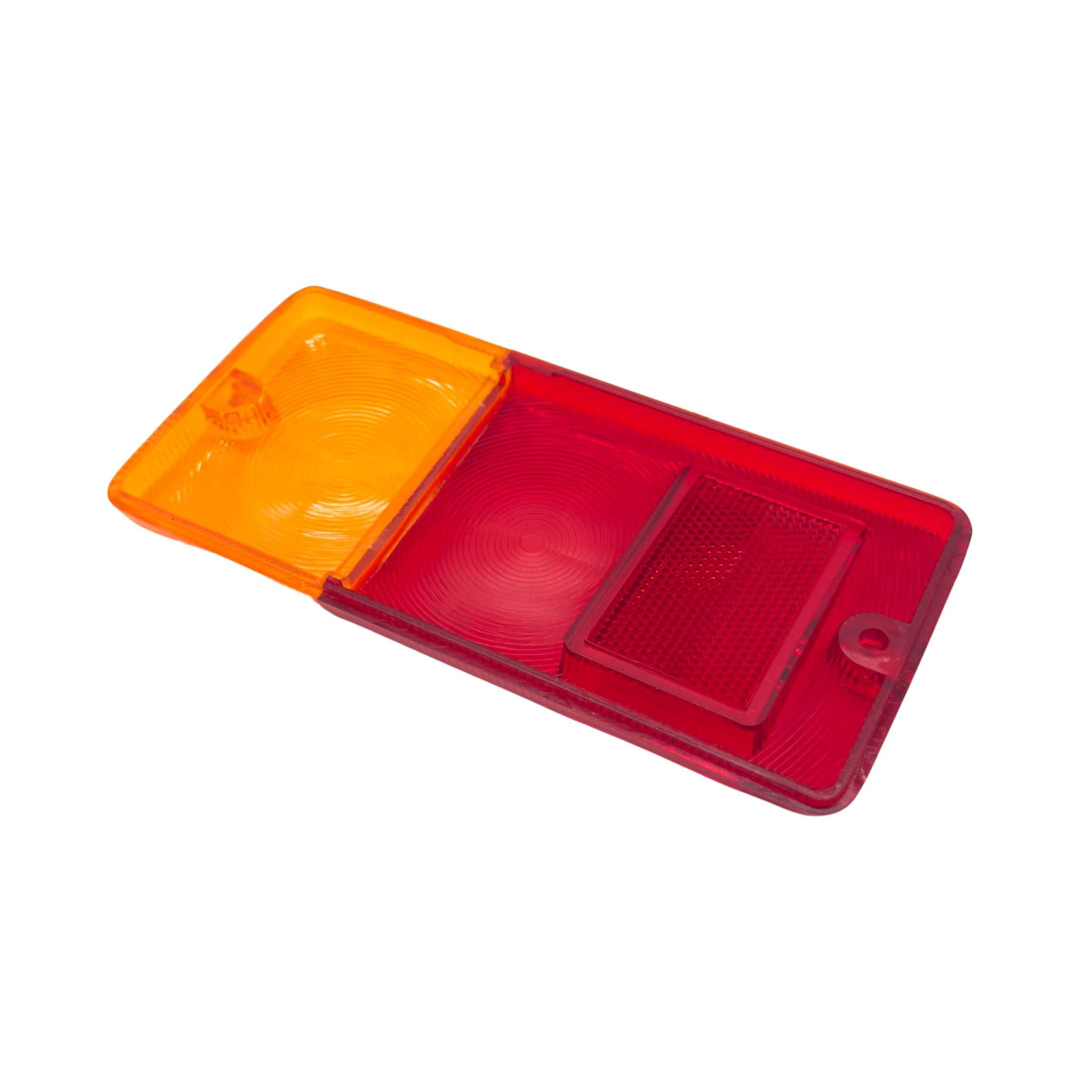 Tail Light Lens Cover for Passenger Side, Left Side, Daihatsu Hijet Truck S100, S110 Models 1994-1996, featuring a vibrant red and amber design.