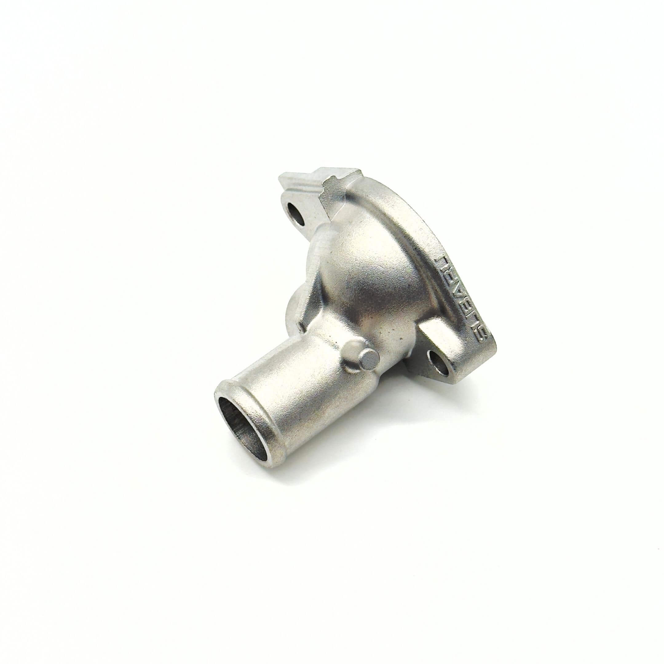 Thermostat Housing Cover - Part B for Subaru Sambar Wagon TW1, TW2 Models (1999-2012) featuring a durable metal construction with bolt holes for secure installation.