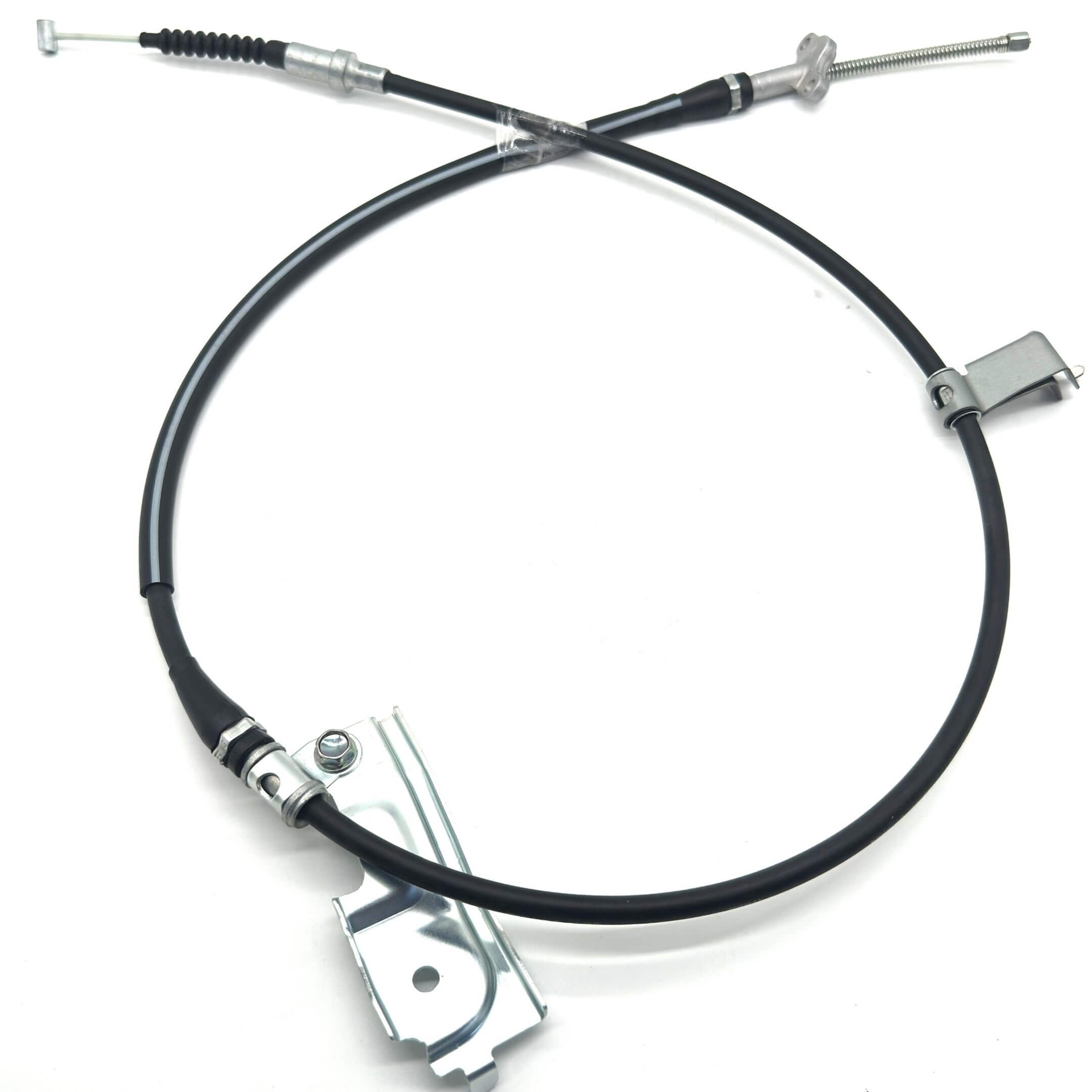 Parking Brake Cable - Left for Honda Acty Van HH5, HH6 Models (1999-2009), featuring a durable black and silver design.