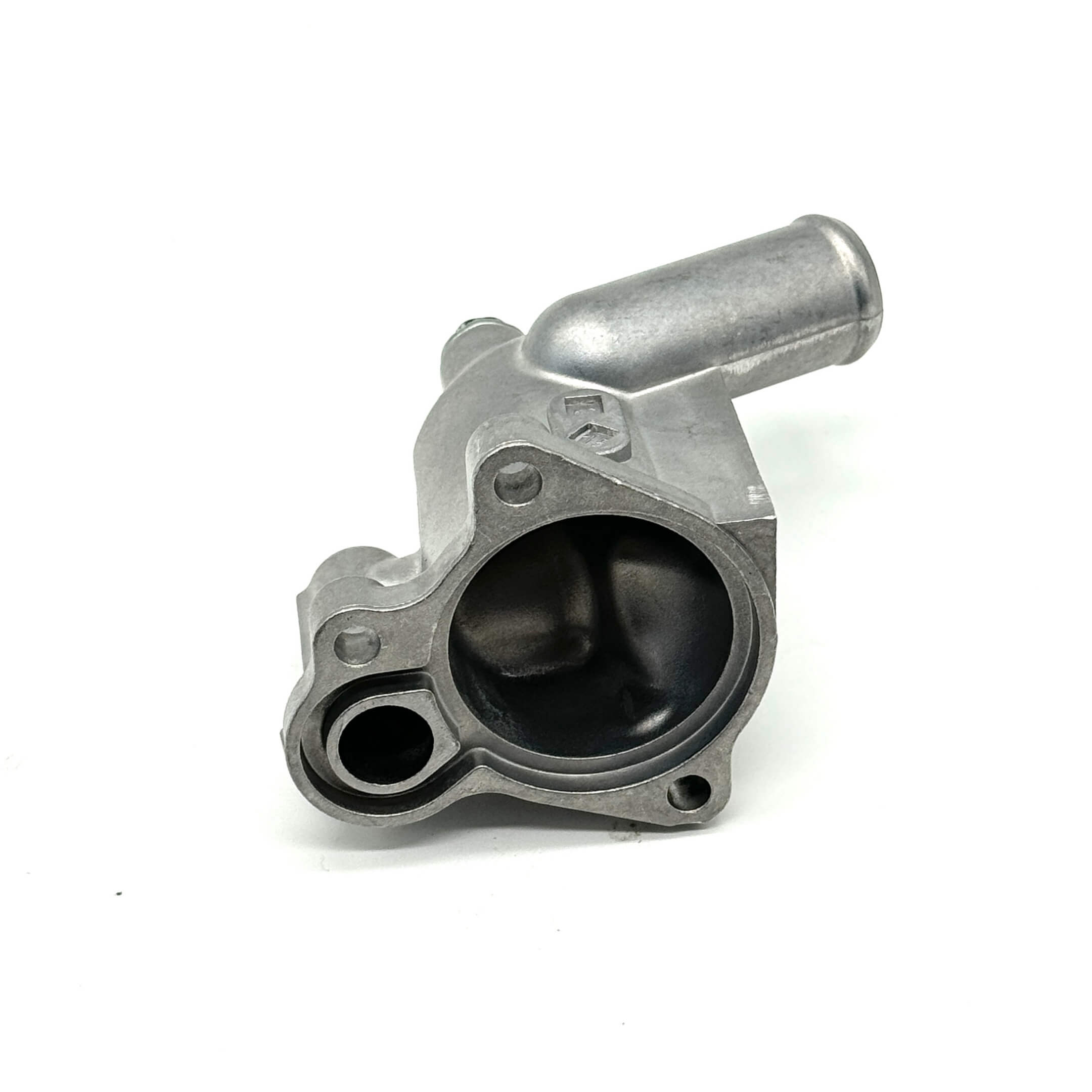Thermostat Housing for Honda Acty Truck HA8, HA9 models (2009-2022), featuring a durable silver metal construction.
