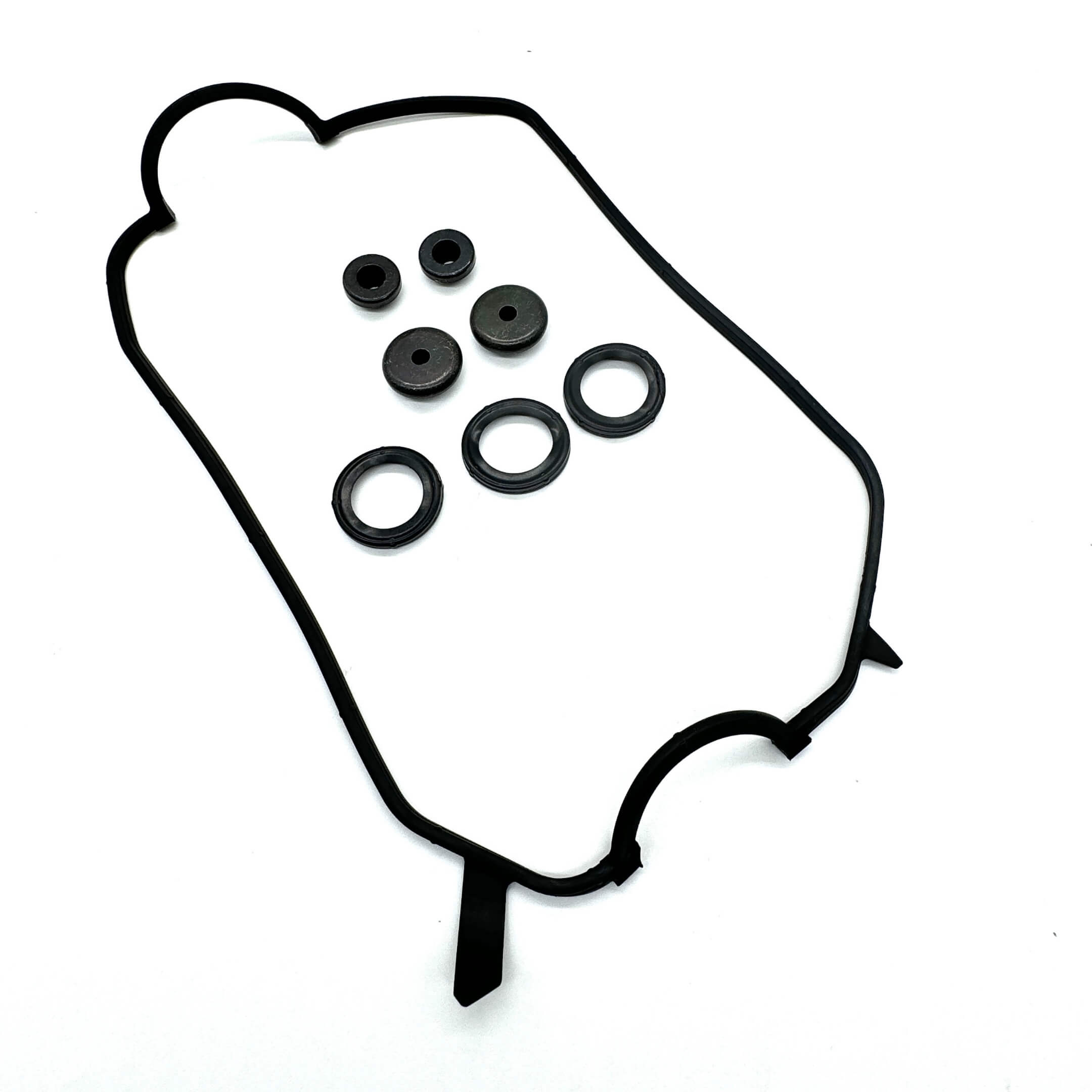 Valve Cover Gasket Set for Honda Acty Truck HA6, HA7 Models 1999-2009, featuring black rubber gaskets and seals.