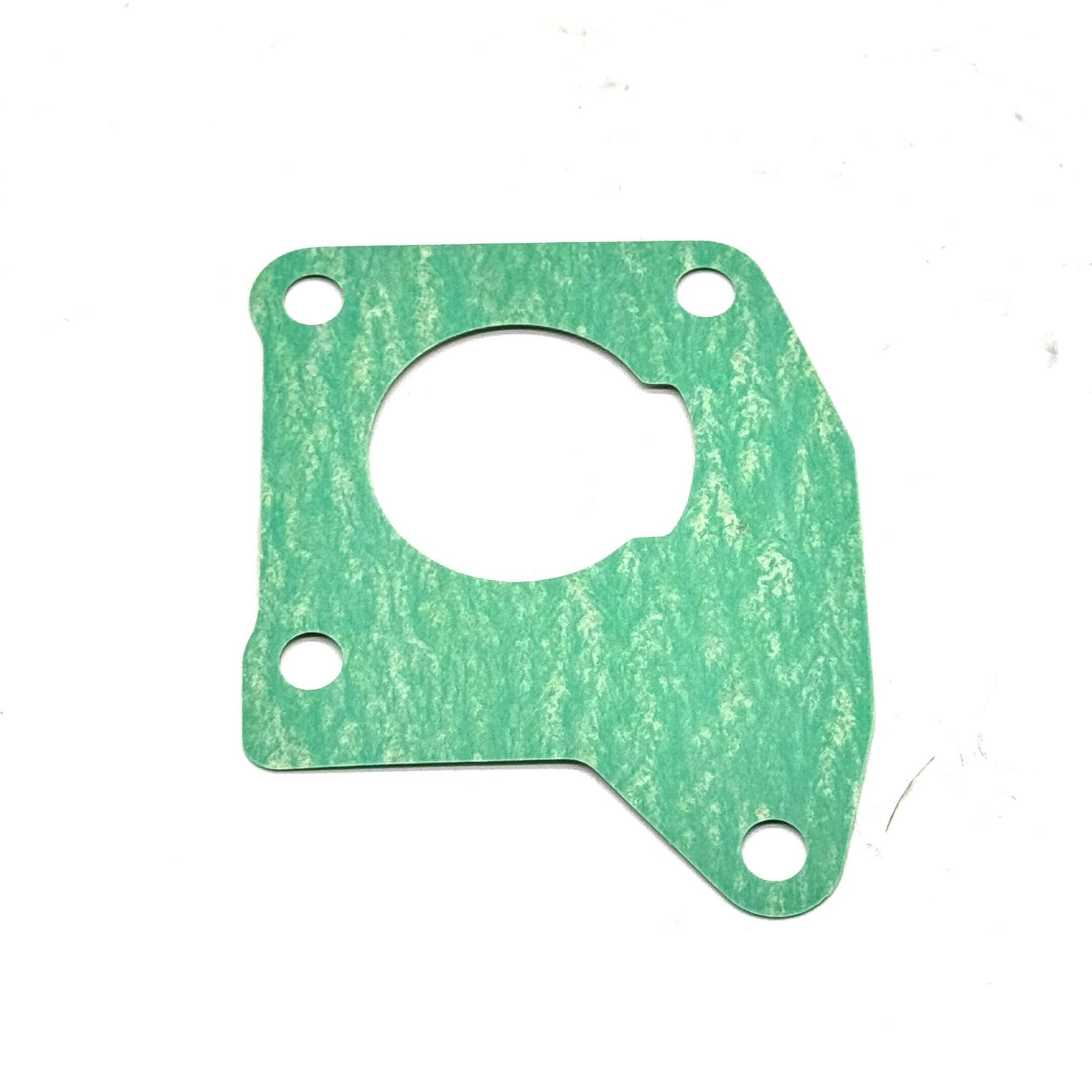 Green throttle body gasket for Honda Acty Truck HA8, HA9 models, 2009-2022, featuring a four-hole design.