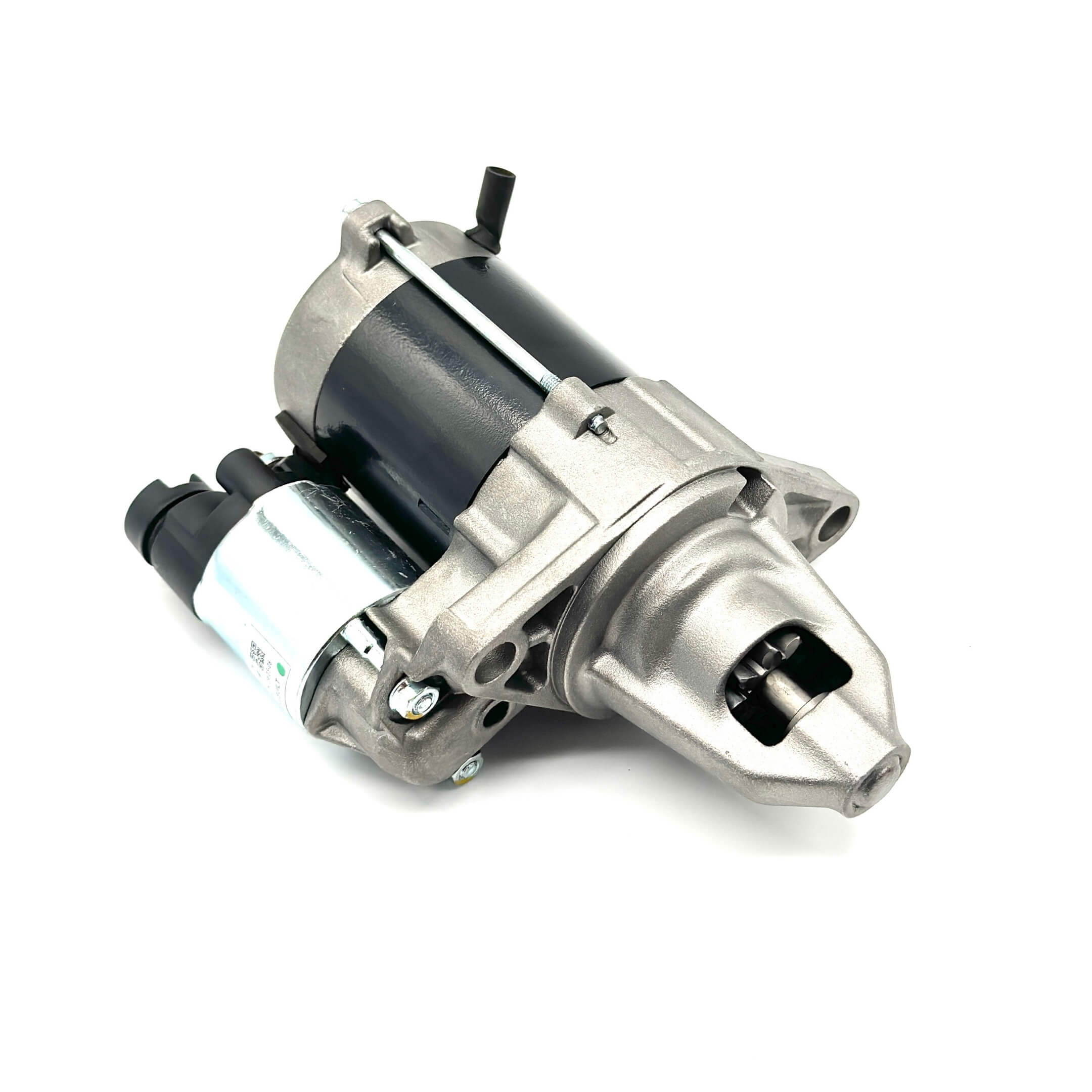 Rear angle of remanufactured starter for Honda Acty Van HH3, HH4 models, designed to fit 1990-1999 vehicles.