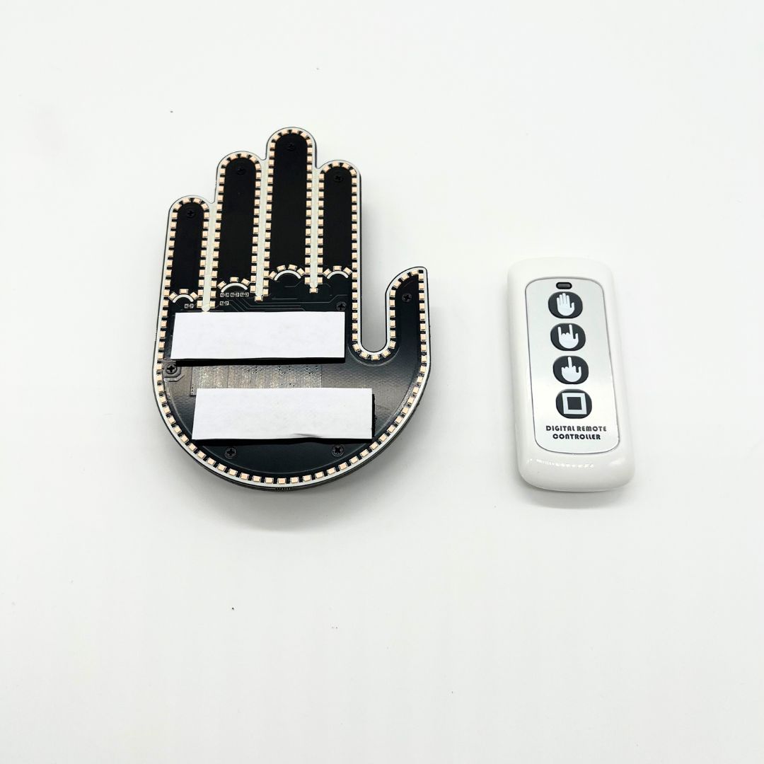 Bright LED Car Hand Gesture During Night