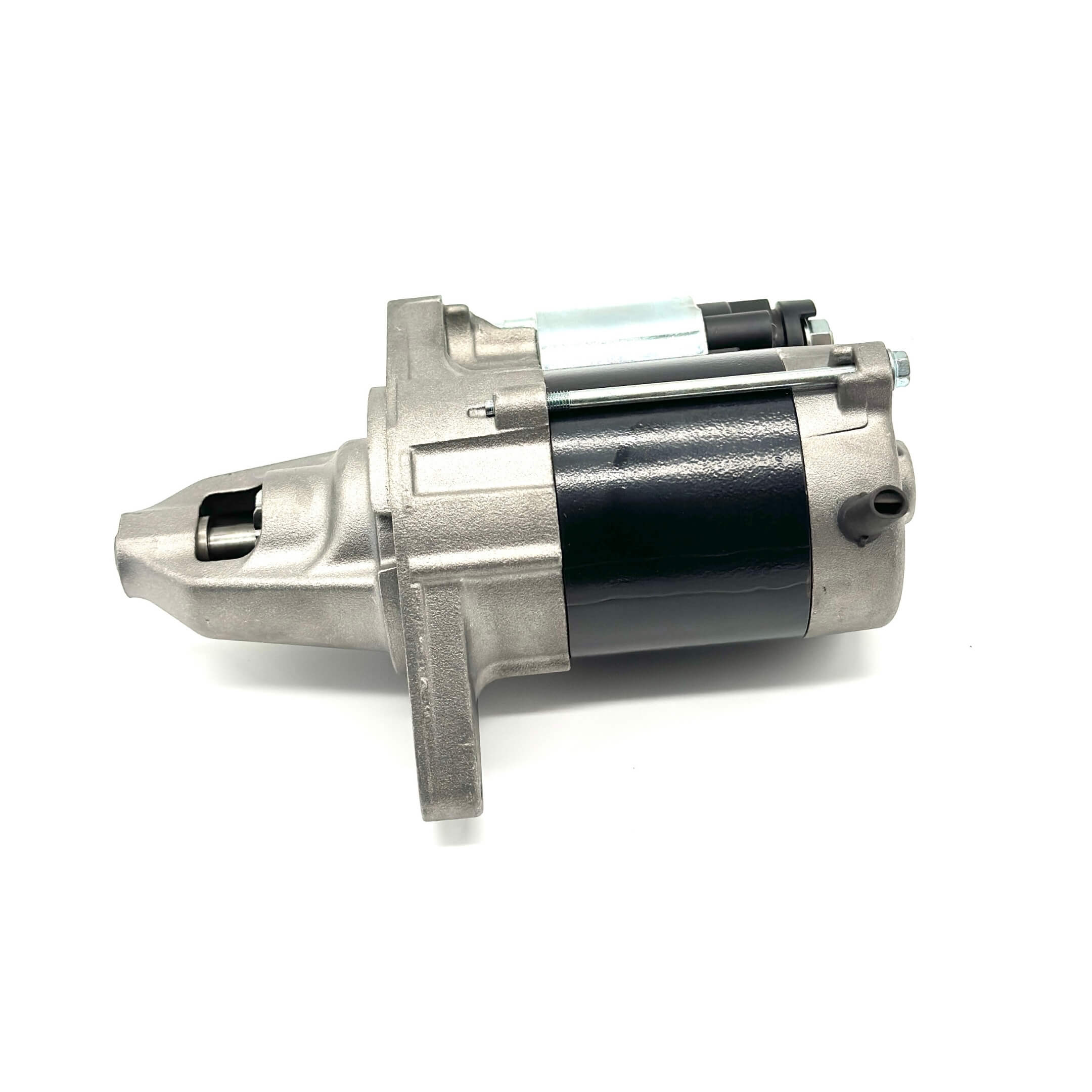 Close-up of remanufactured starter assembly for Honda Acty HH3, HH4 Vans, emphasizing high-performance components.