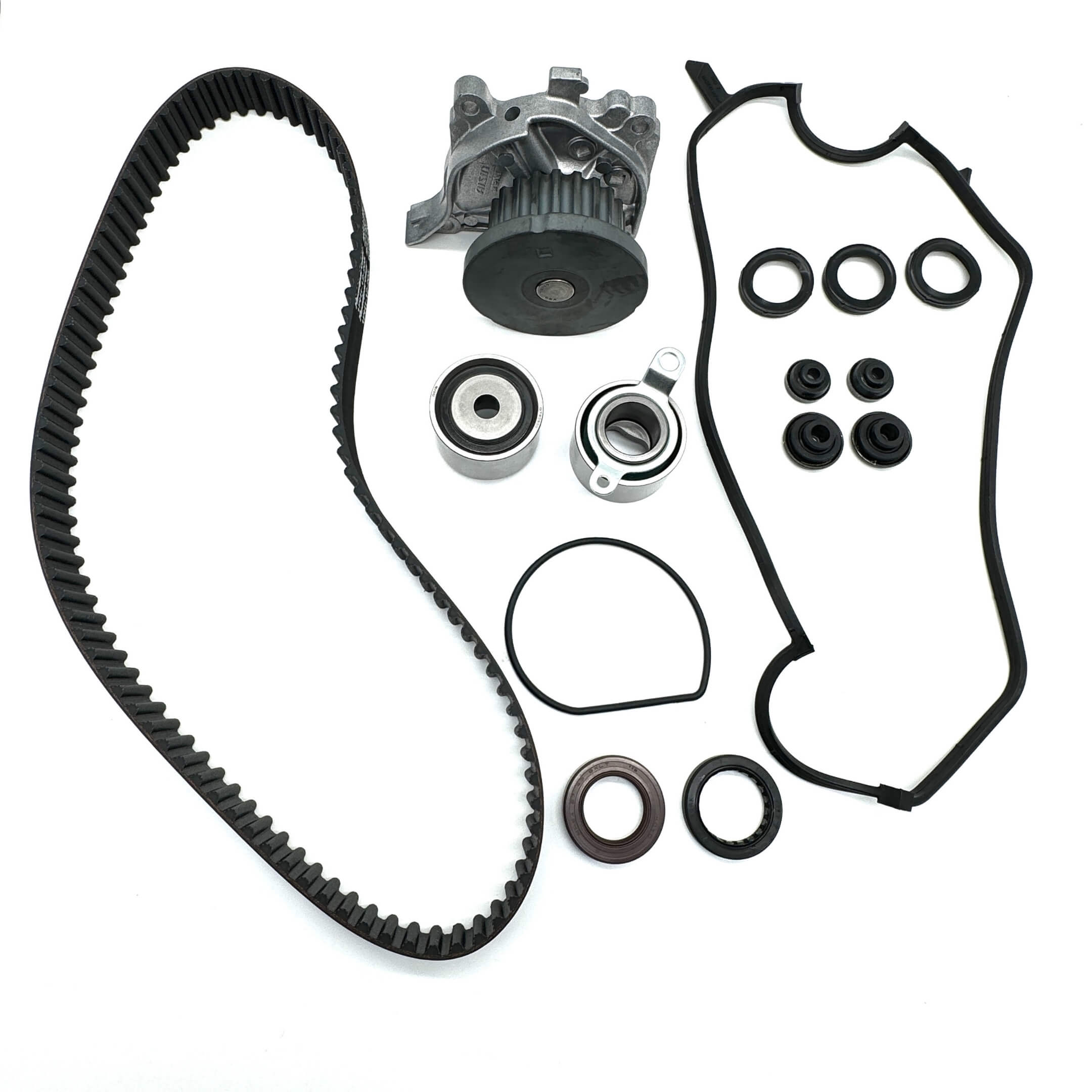 Timing Belt Kit - 14 Piece for Honda Acty Truck HA8, HA9 Models (2009-2022) featuring black belt and essential components.