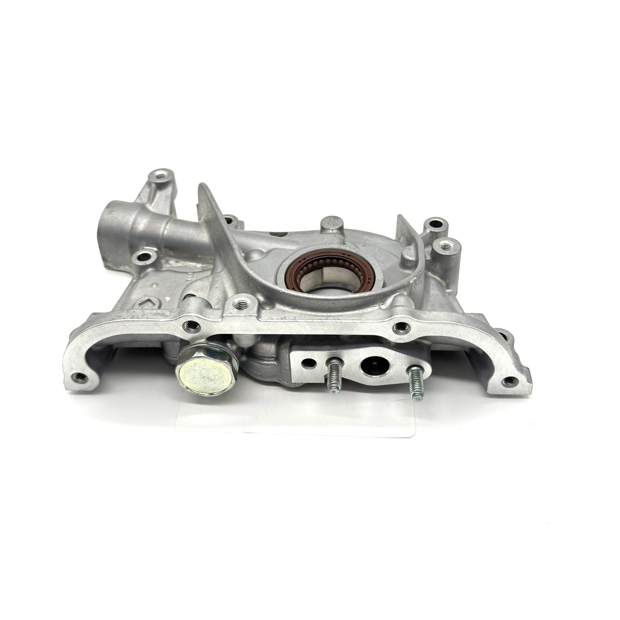 Genuine Honda Acty Truck oil pump for HA8, HA9 models (2009-2022), featuring a durable silver metal construction.
