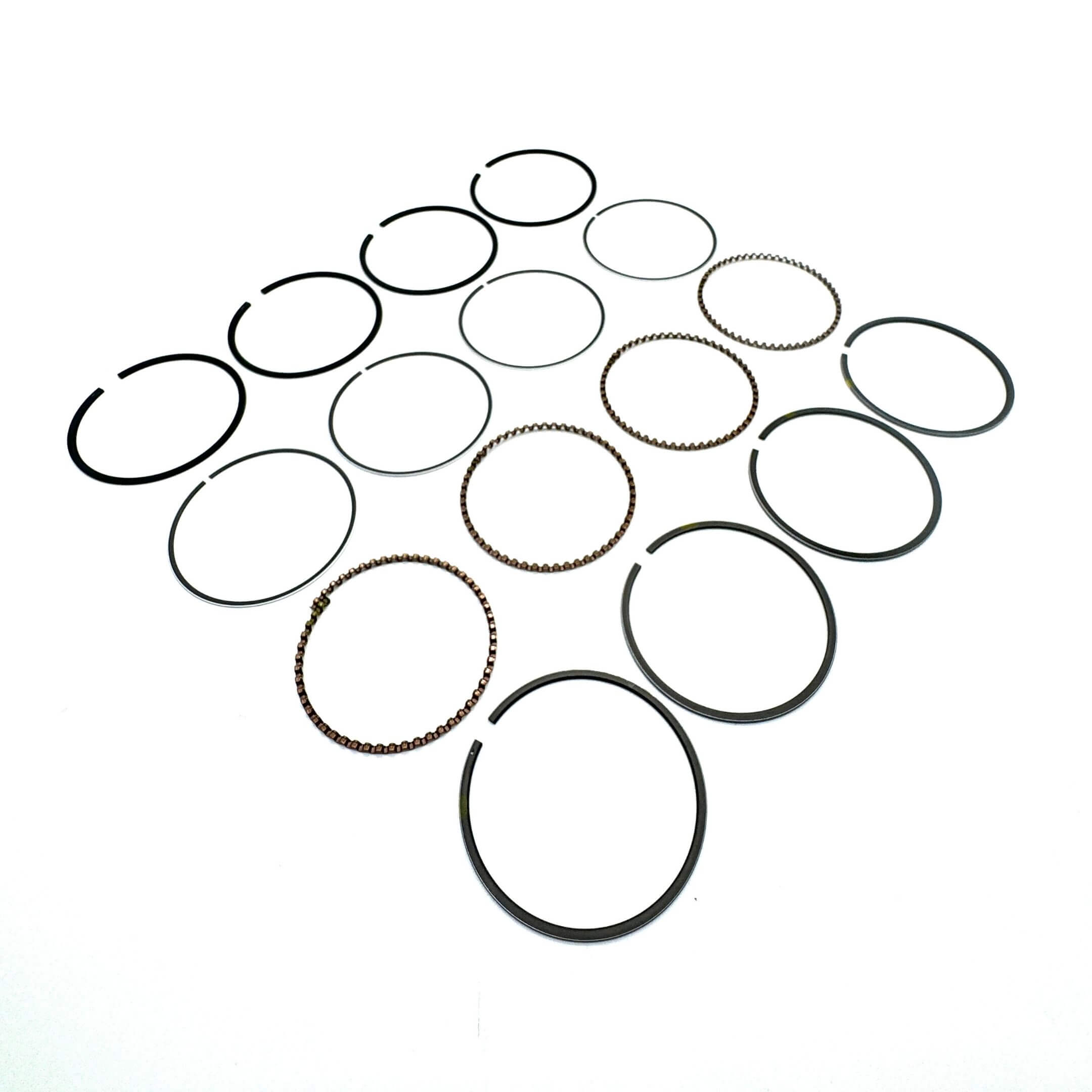 Complete standard-size piston ring set for Subaru Sambar KV3, KV4 models (1990-1998), genuine OEM parts for the EN07 engine.