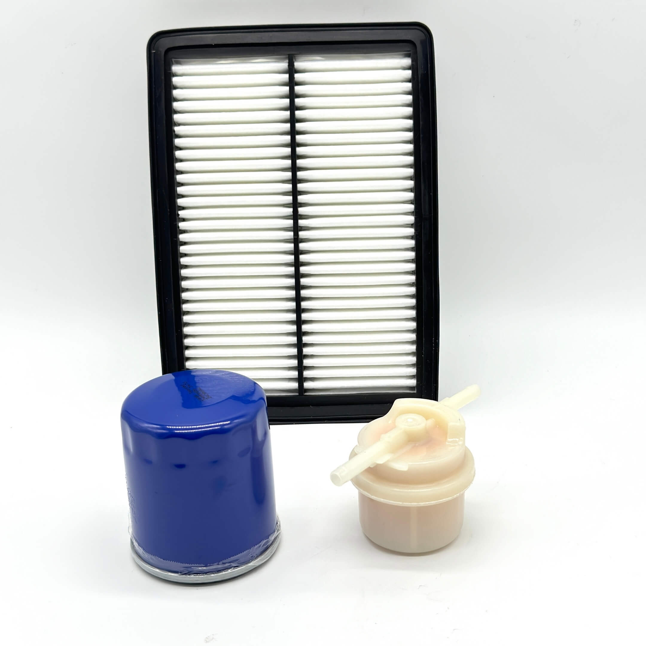 Aftermarket 3-piece filter kit for Subaru Sambar KV3/KV4 (1990-1998), including air, fuel, and oil filters for reliable engine performance.
