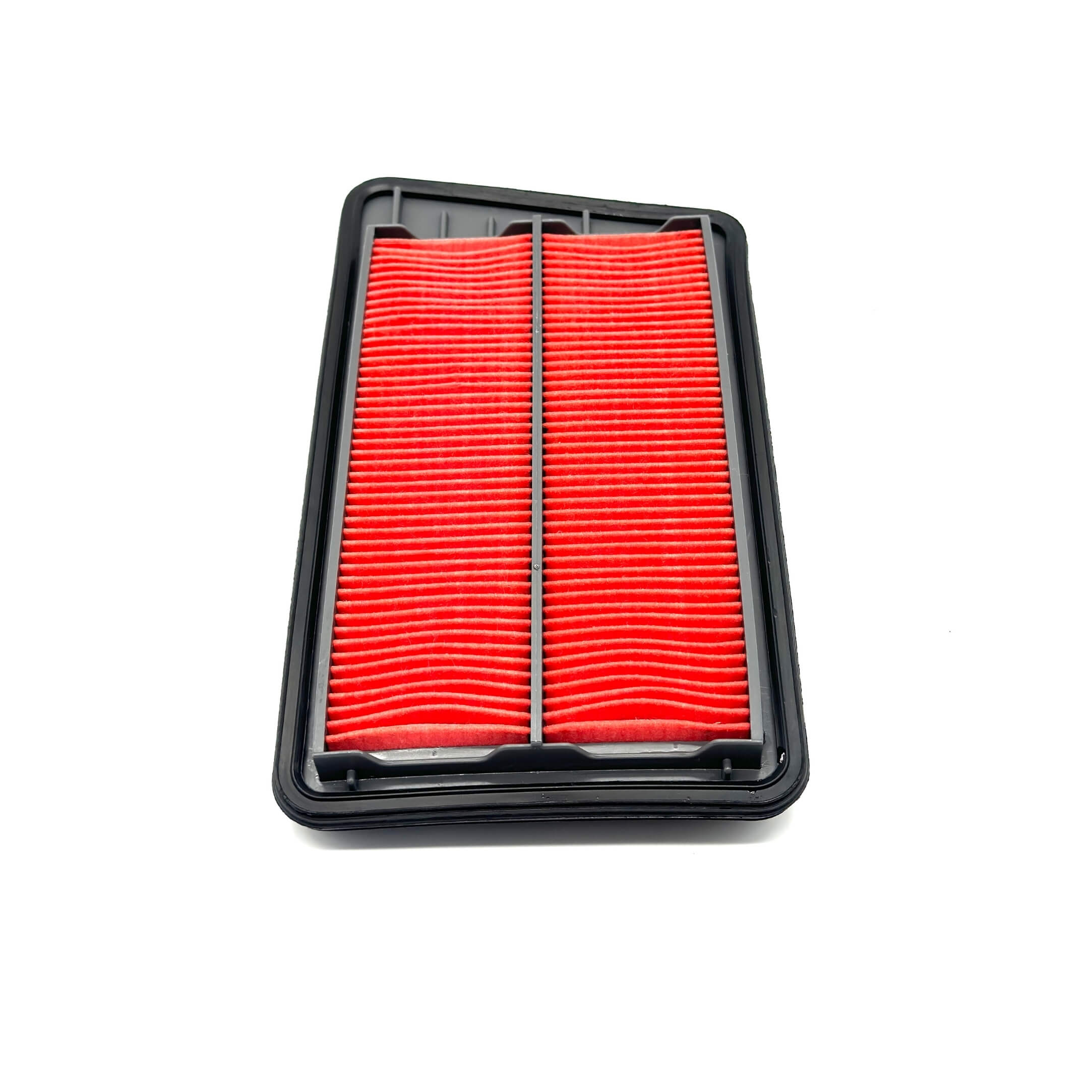 Red air filter for Honda Acty Truck HA8, HA9 models (2009-2022) with a black frame.