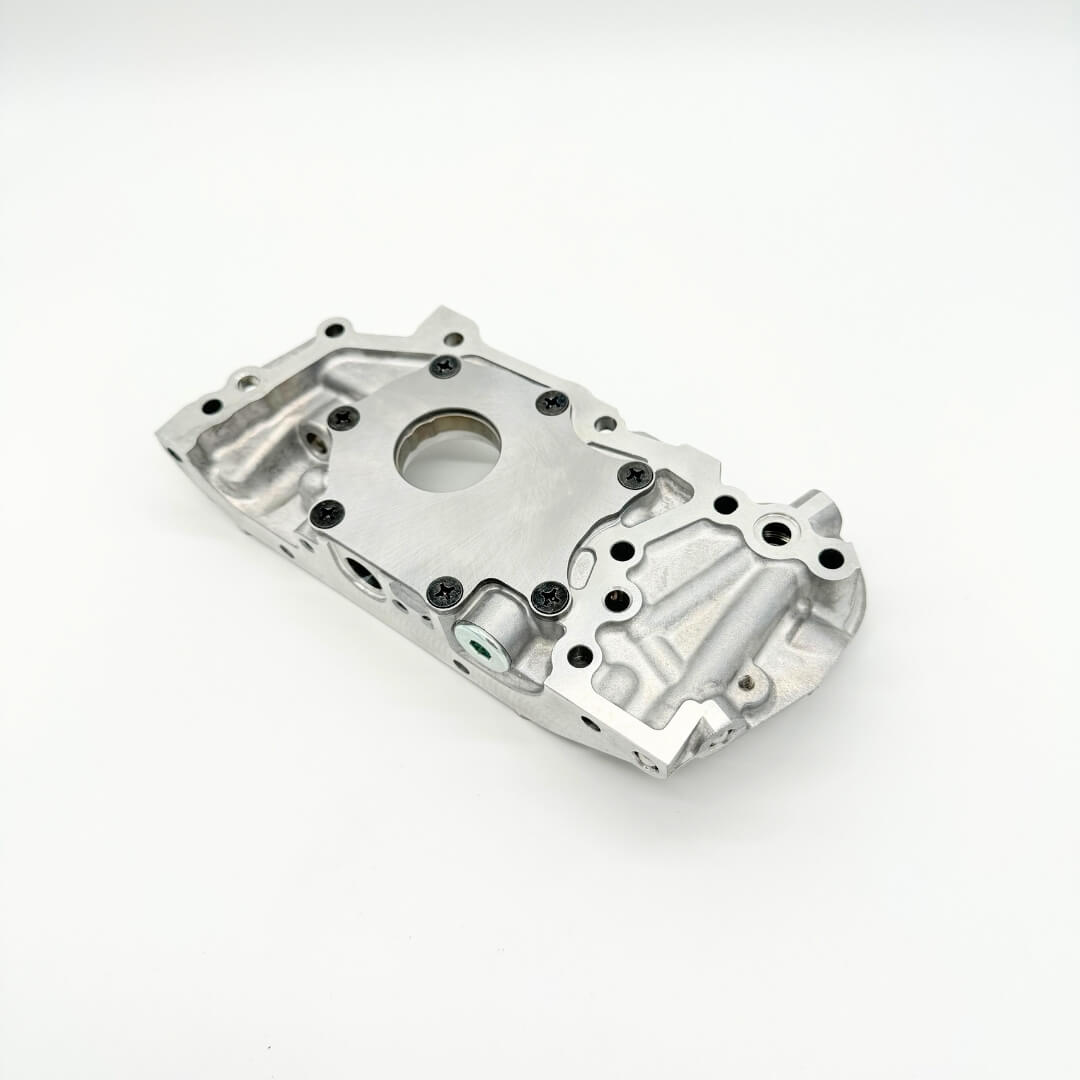 Top-view of Subaru Sambar KV3, KV4 cylinder block cover, engineered for the 1990-1998 model years, ensuring a secure engine seal with OEM-spec quality at Oiwa Garage.