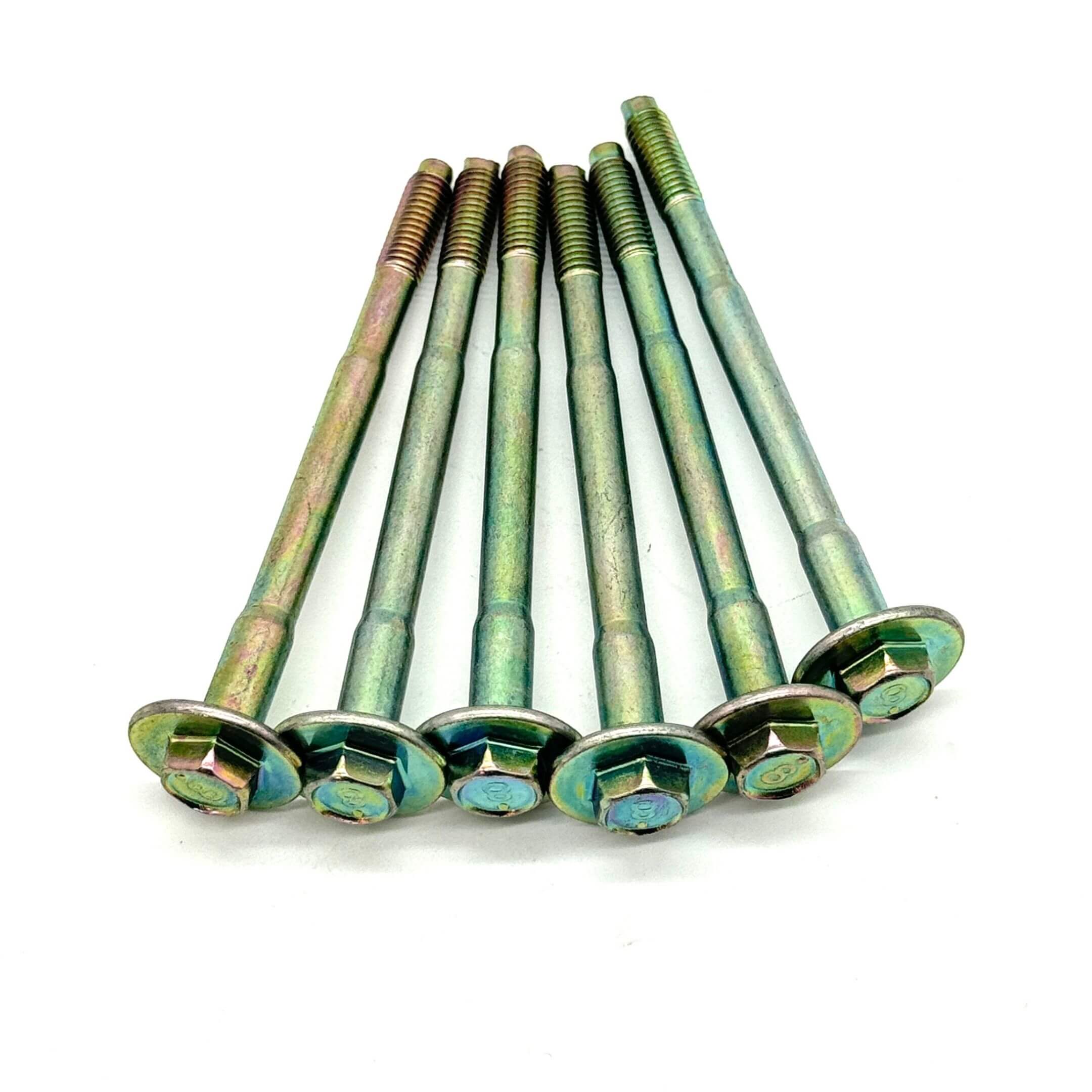 Set of six valve cover bolts for Subaru Sambar KV3, KV4 (1990-1998), EN07 engine, ensuring secure attachment and rust resistance.