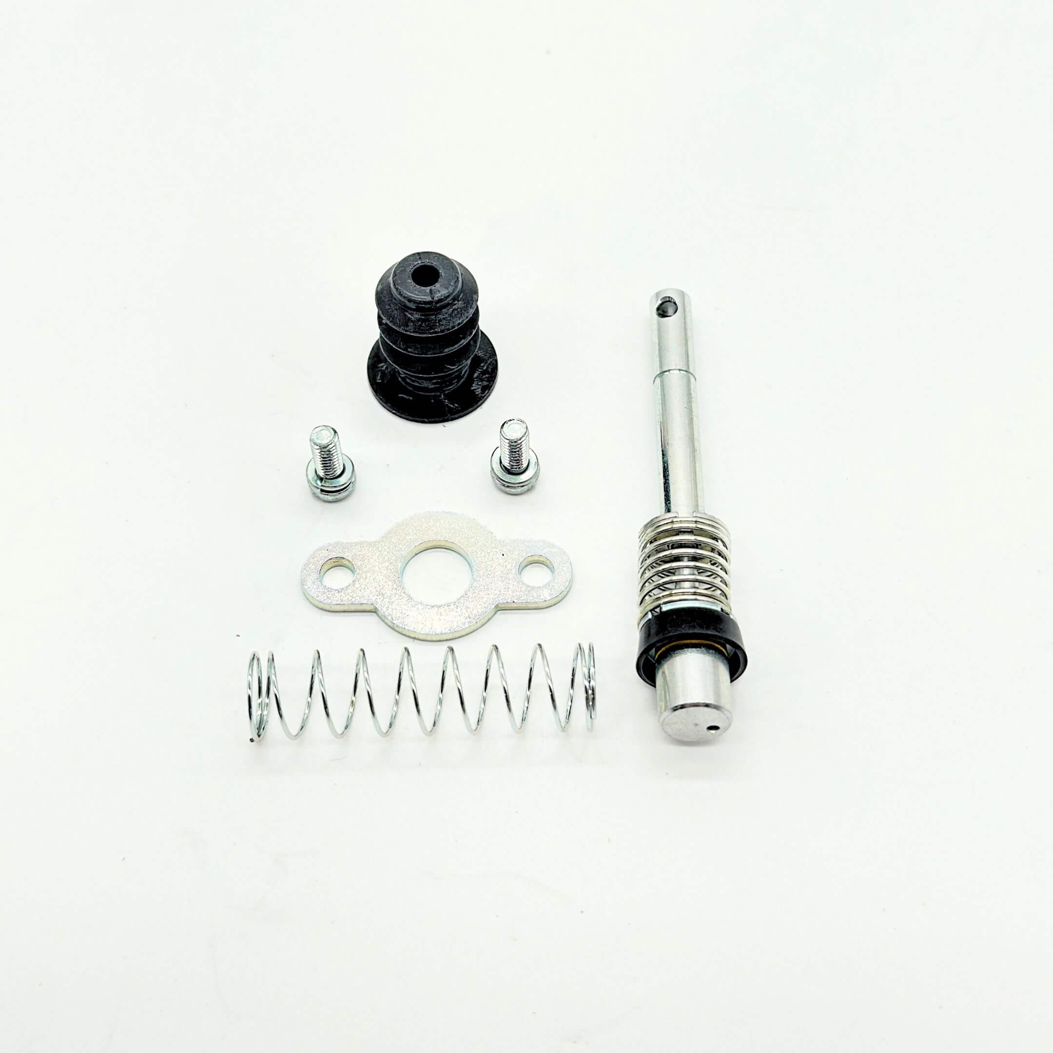 Detailed view of Subaru Sambar KS3, KS4 carburetor accelerator power valve rebuild kit including all essential parts