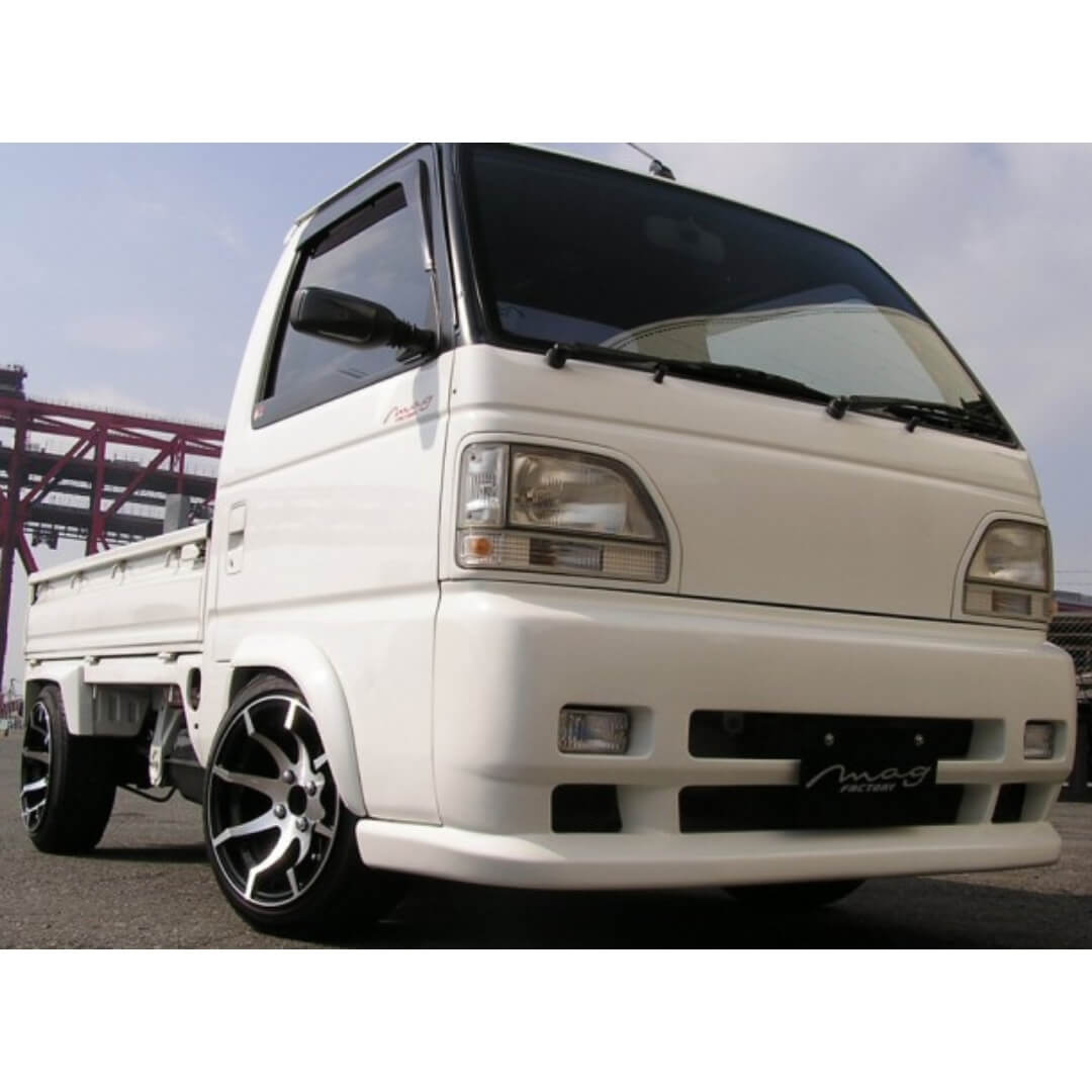 Sleek Mag Factory Front Bumper on Modified Honda Acty Van, Model HH3/HH4