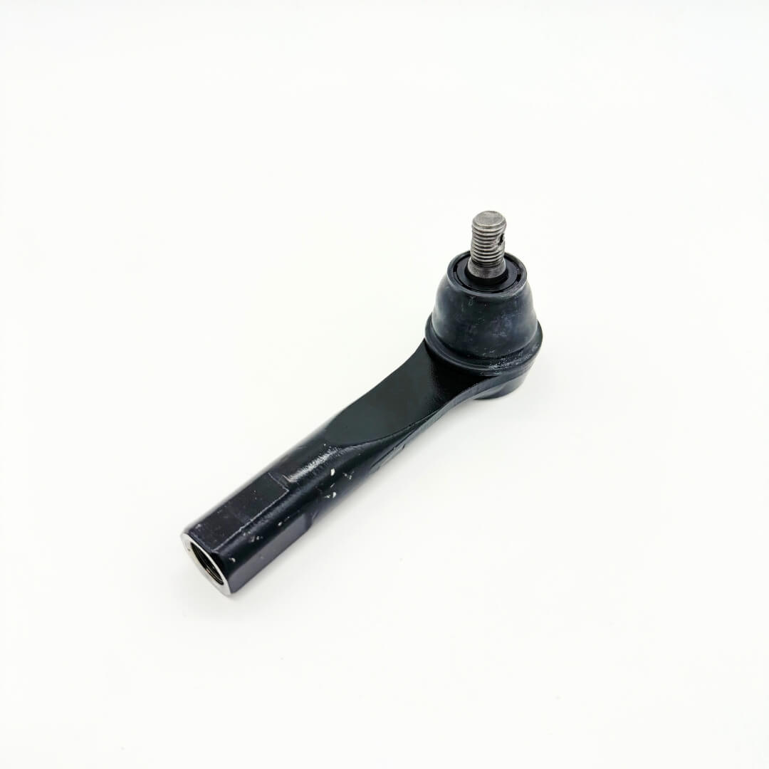 Subaru Sambar KV3 KV4 Outer Tie Rod End - Durable steering component for 1990-1998 models, featuring a black finish with a threaded rod and pivoting ball joint