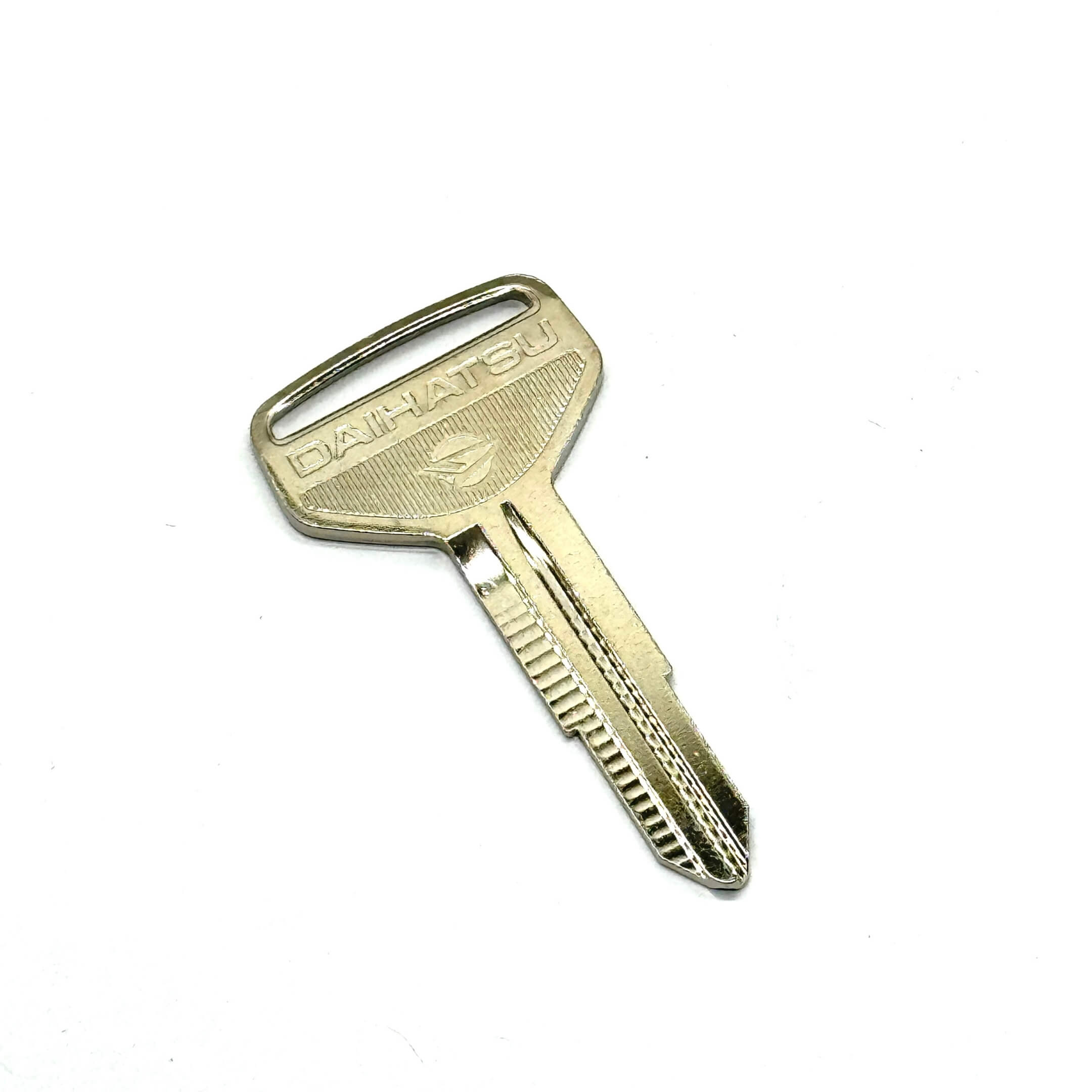 Close-up of Daihatsu Hijet OEM Master Key, showcasing durable material and OEM branding for S80P, S110P models (1990-1998).