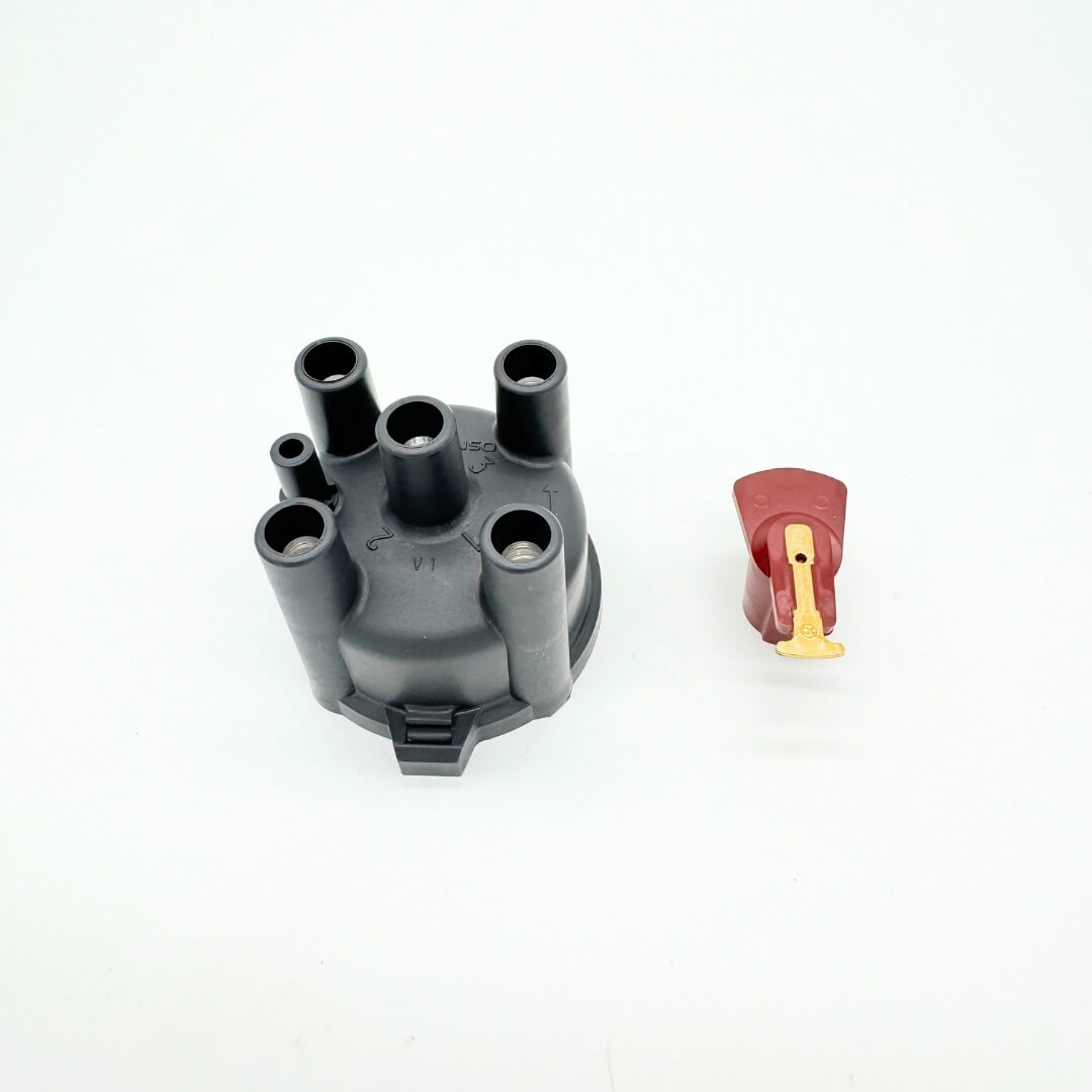 Subaru Sambar KS3/KS4 distributor cap and rotor kit for 1990-1998, precision ignition parts for efficient spark, essential for engine performance, from Oiwa Garage.