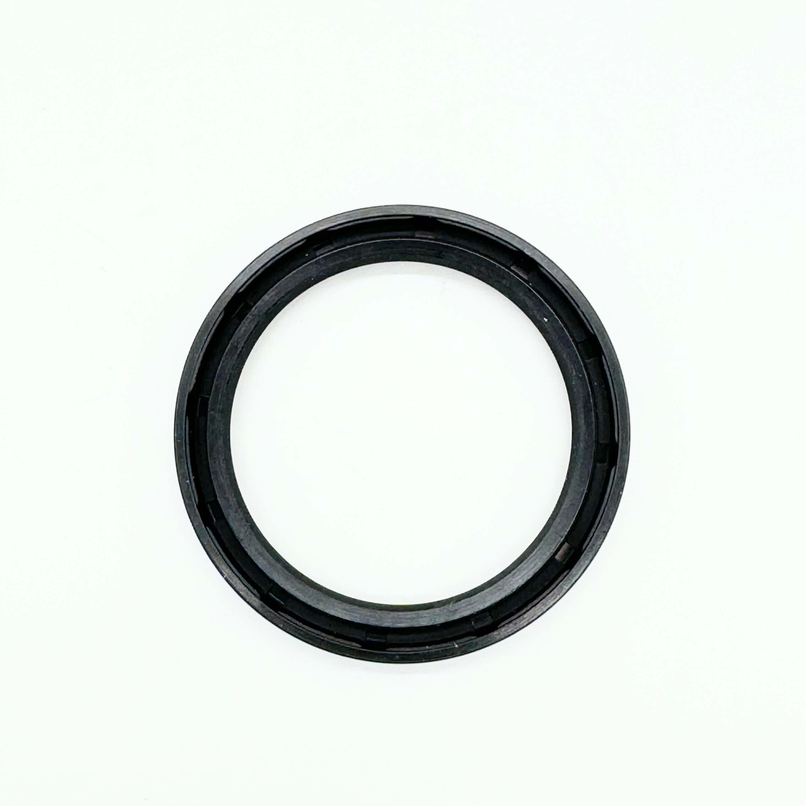 Side view of the rear wheel bearing rubber seal, part of Honda Acty HH3, HH4 1990-1999 repair kit, showing detailed grooves