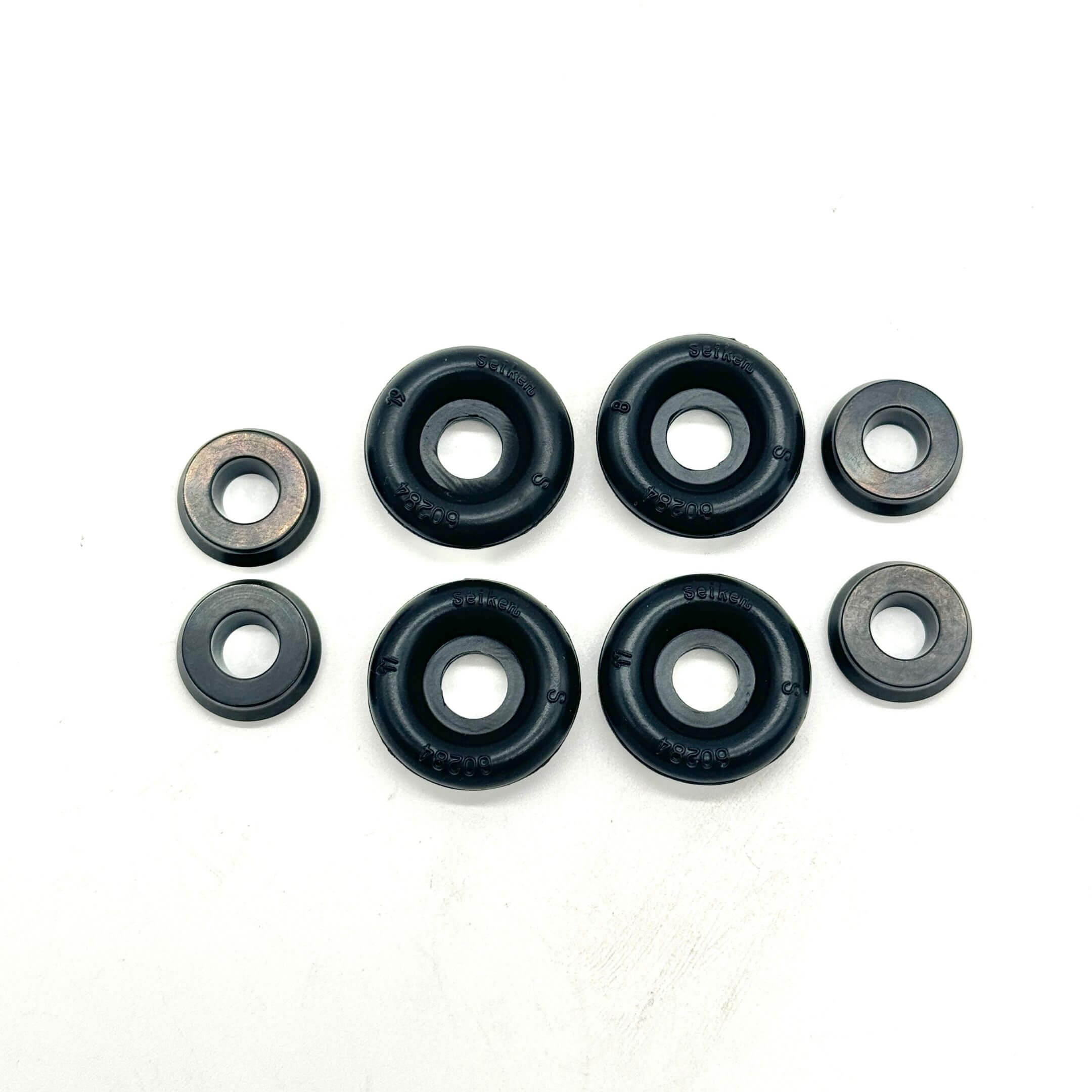Detailed exploded view of the rear brake assembly for Honda Acty Van HH3, HH4 (1990-1999), highlighting where each part of the Wheel Cylinder Rebuild Kit fits.
