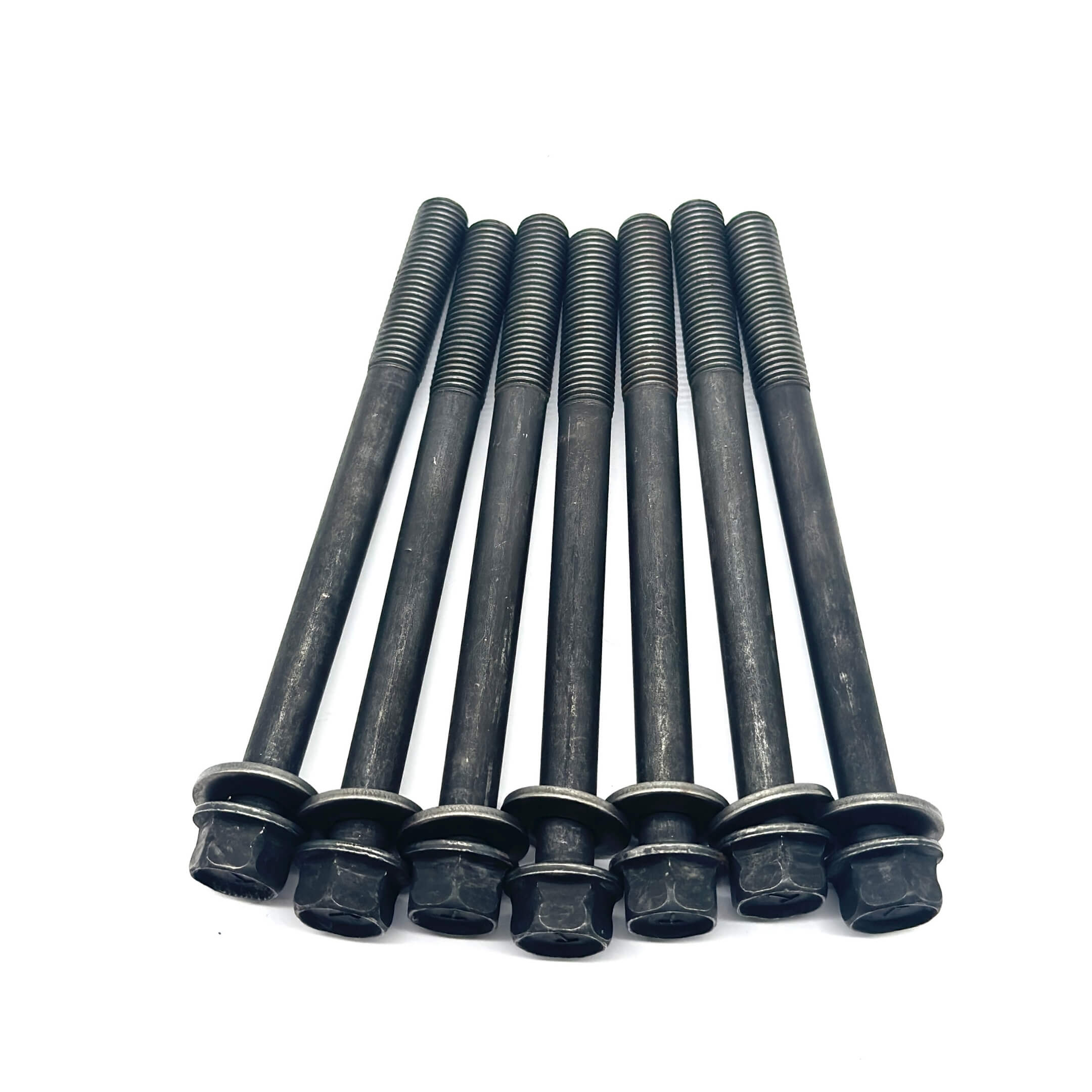 Head Bolt Set for Honda Acty Truck HA8, HA9 Models 2009-2022, featuring durable black steel bolts with threaded ends.