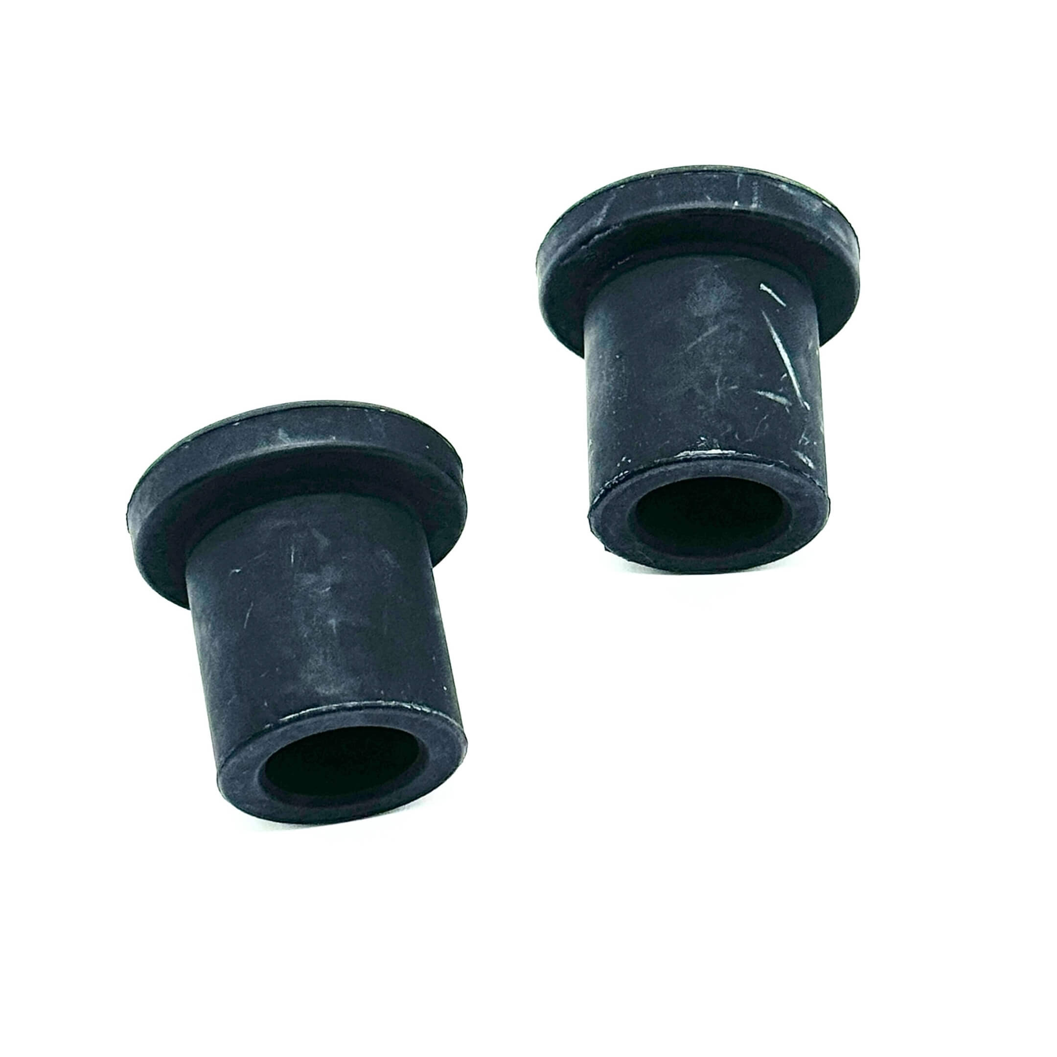 Black rubber rear bush set for rear leaf spring, compatible with Honda Acty Truck HA8, HA9 models from 2009-2022.