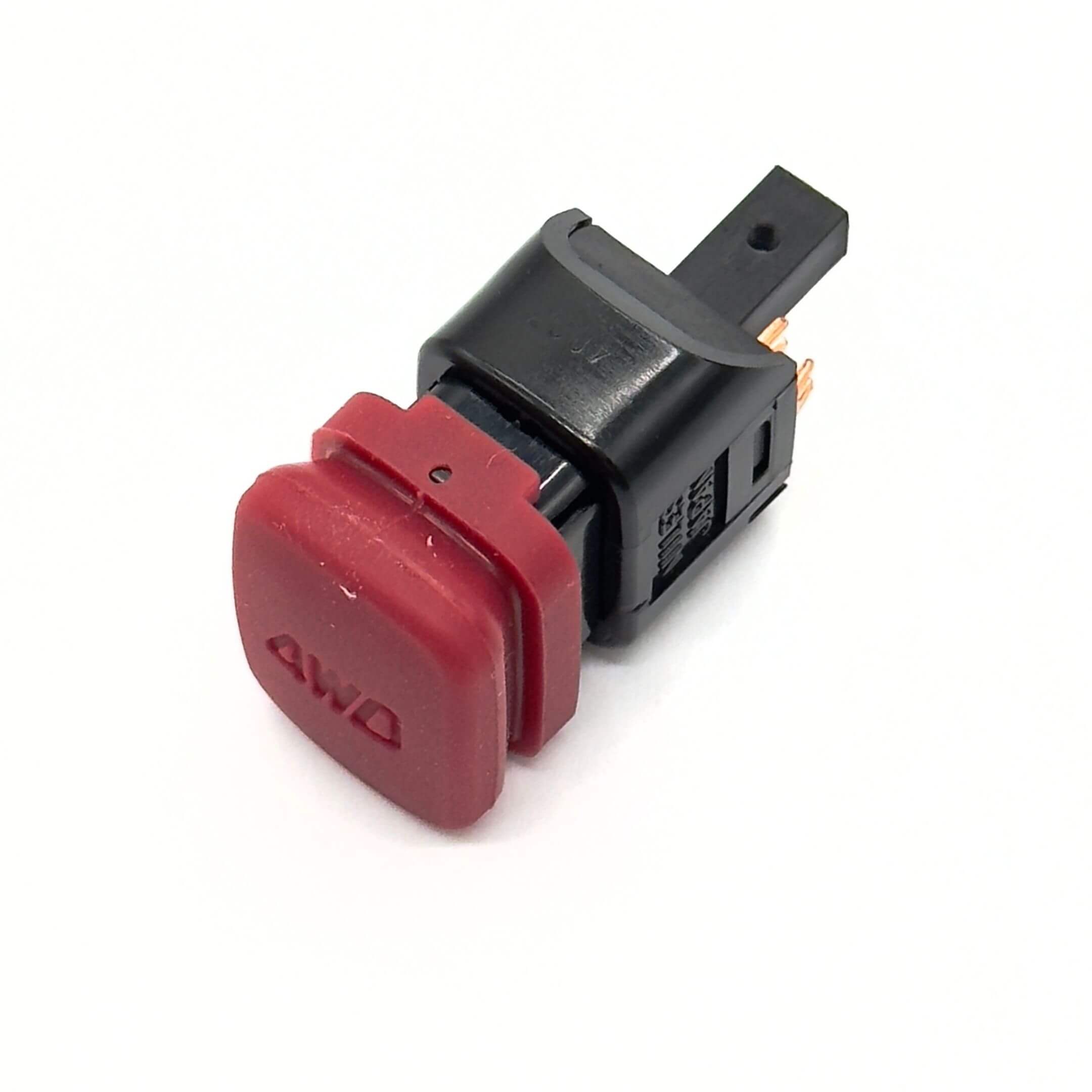 4WD Gear Shift Switch for Subaru Sambar Van TV2 Models 1999-2012, featuring a red button and black housing.