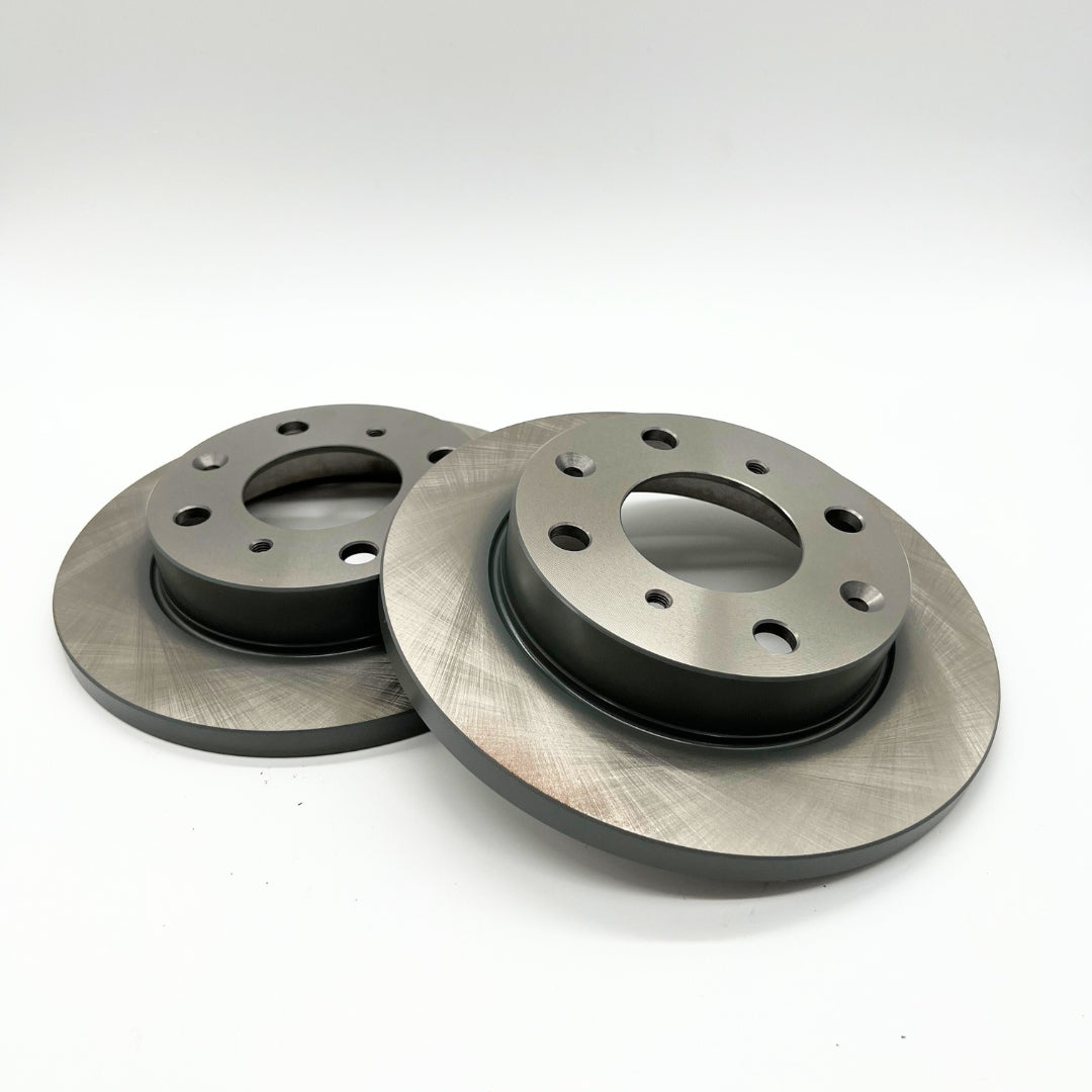 Kashiyama Front Brake Rotor Set for Honda Acty HA3/HA4 '90-'99 models, showcasing precision engineering and Japanese quality, available exclusively at Oiwa Garage