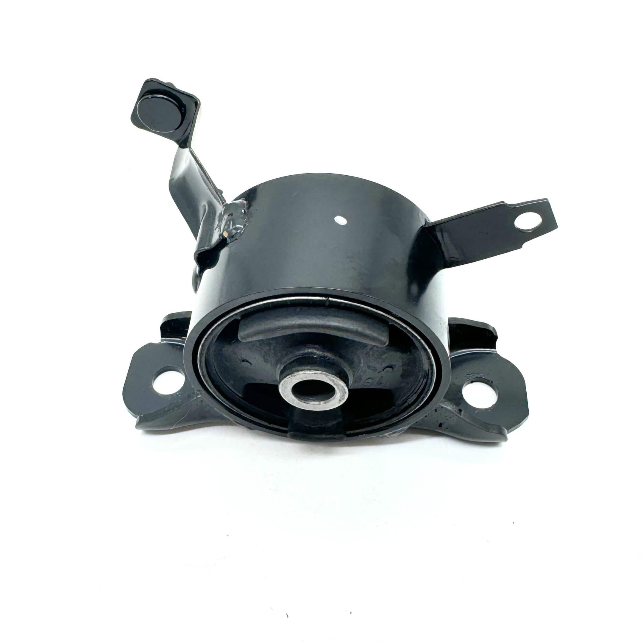 Close-up of Subaru Sambar rubber transmission mount cushion, fits KV3 and KV4 models.