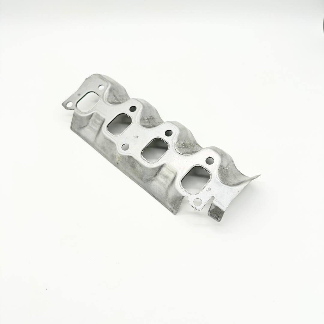 Aluminum exhaust manifold gasket with heat shield for Subaru Sambar KV3, KV4 models, compatible with 1990-1998, essential for heat management and exhaust sealing