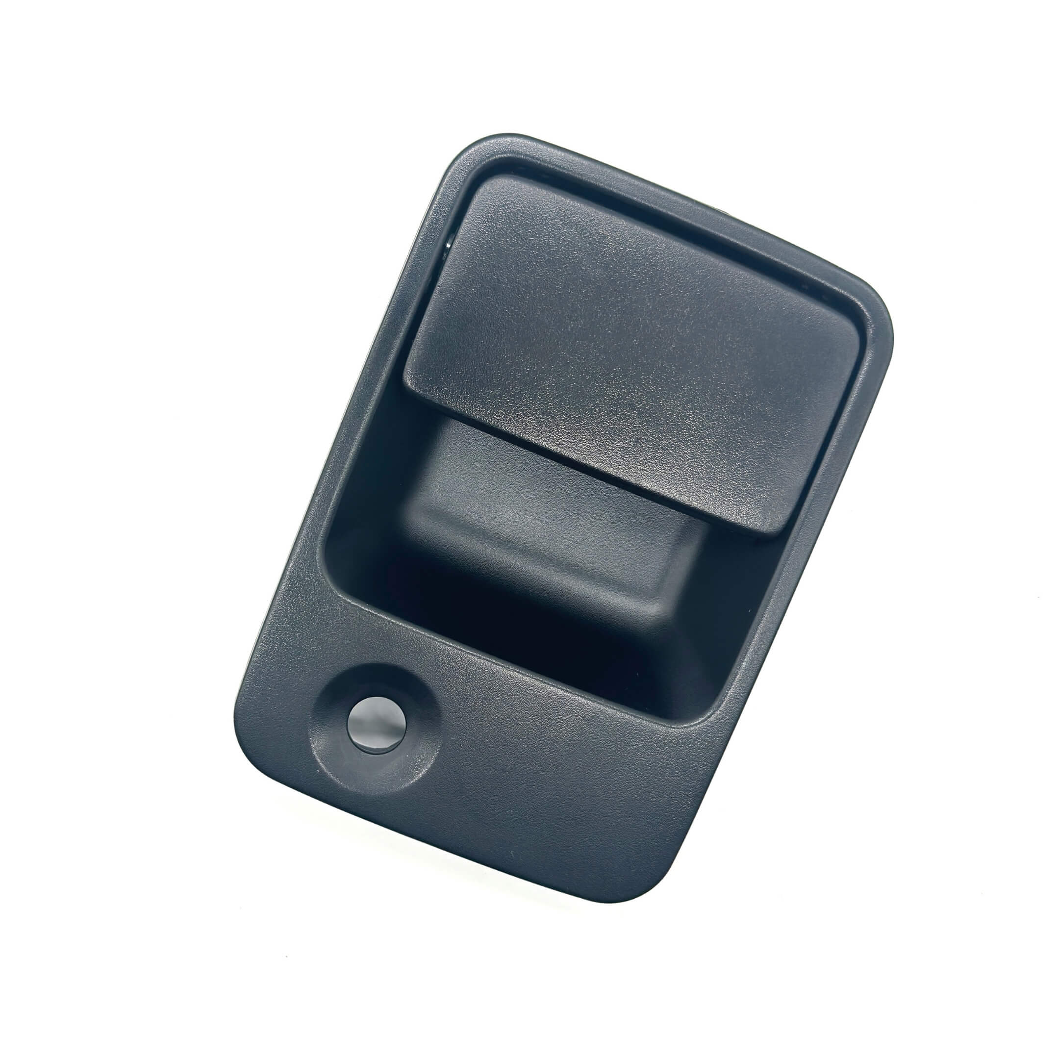 Black exterior right door handle for Honda Acty Truck HA6, HA7 models, 1999-2009.