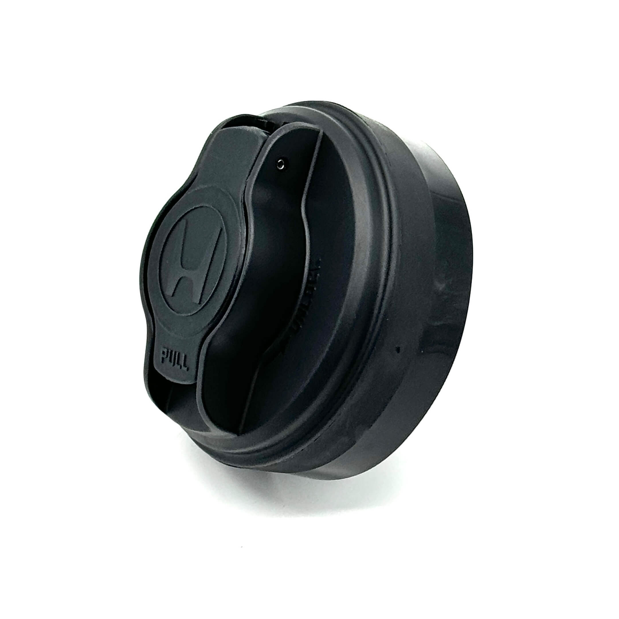 Black fuel cap for Honda Acty Van HH5, HH6 models (1999-2009) featuring a secure twist-lock design.