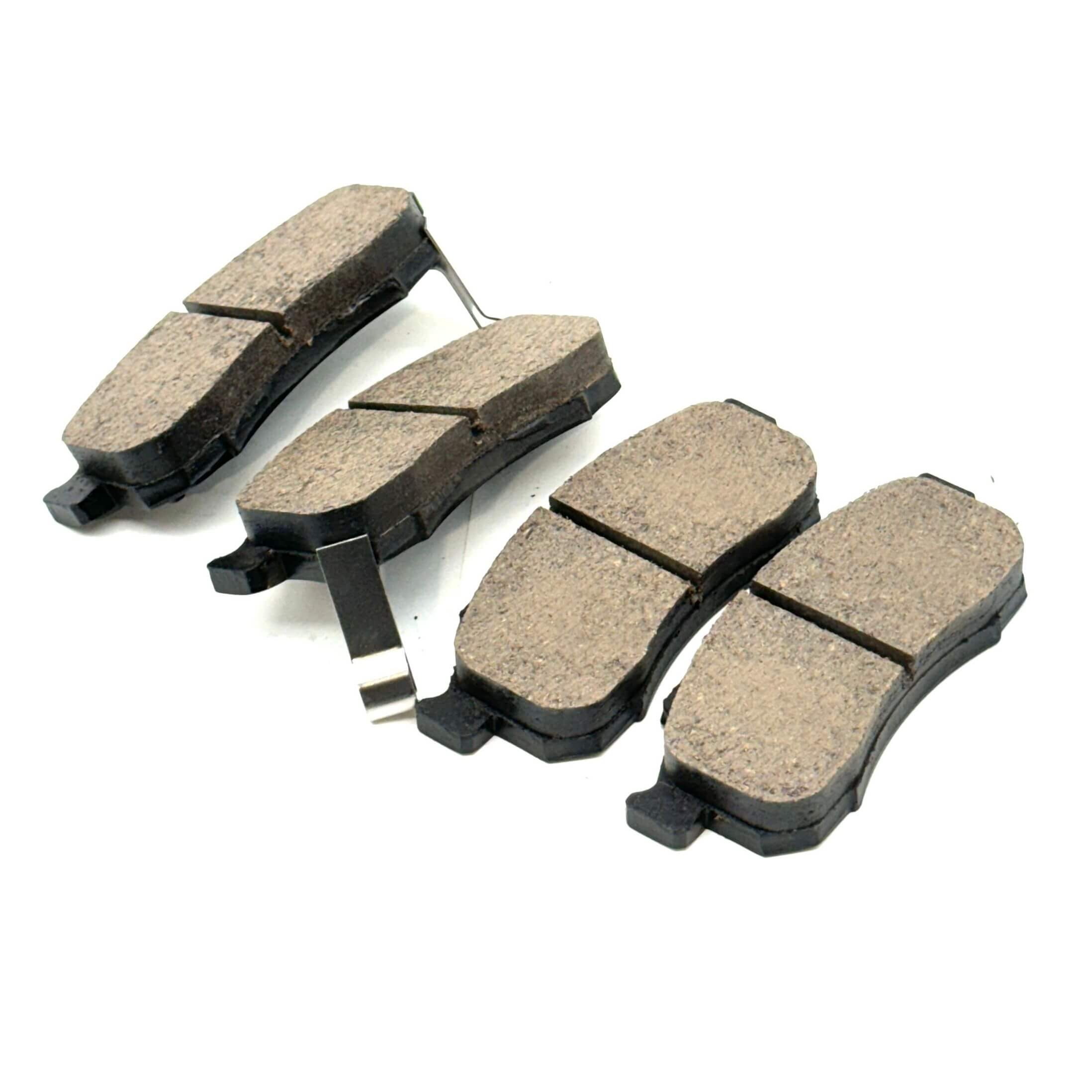Brake Pad Set - Front - for Honda Acty Van HH5, HH6 Models 1999-2009, featuring durable, high-performance friction material in black and grey.