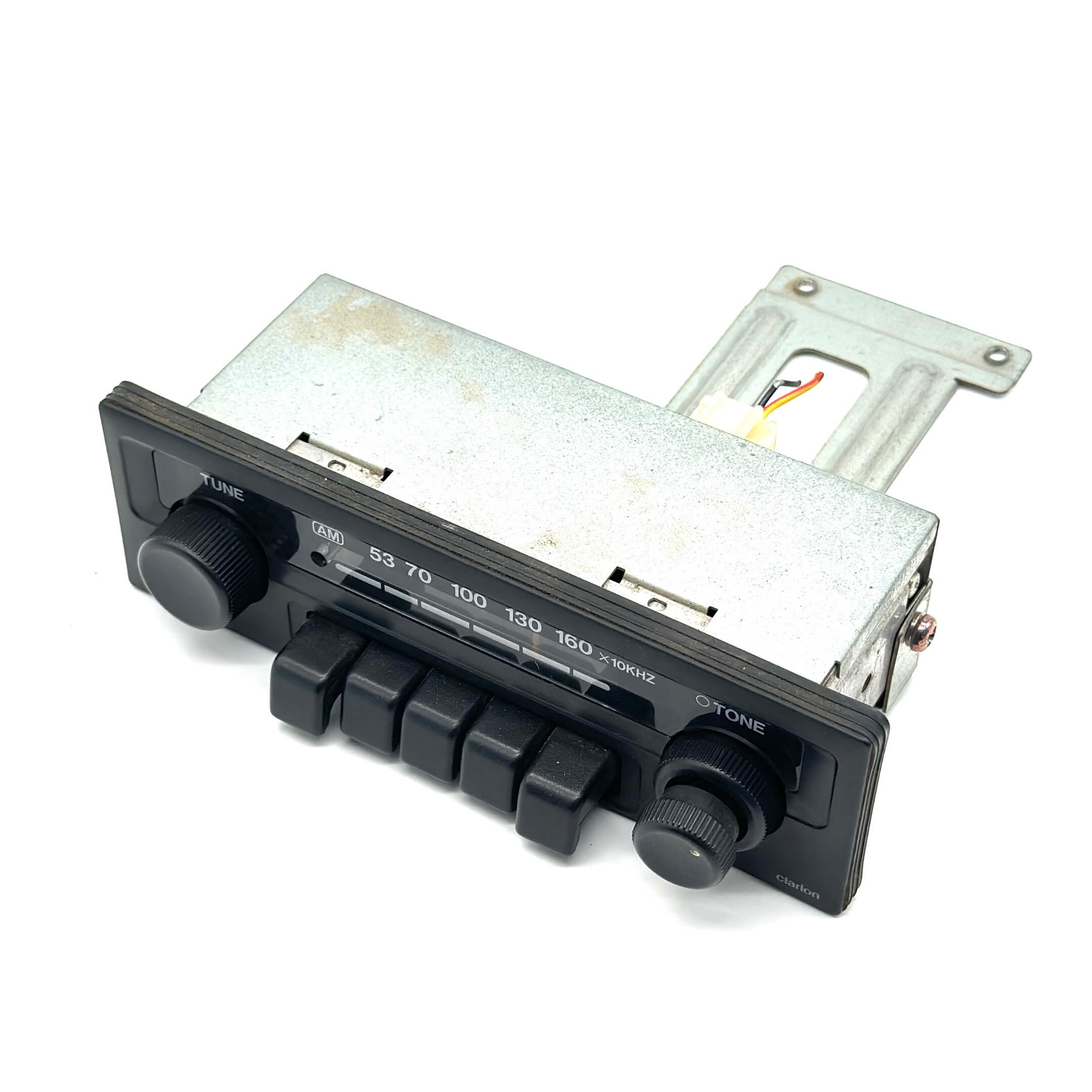 Front view of used Honda radio showcasing factory knobs and buttons for Acty Van HH3, HH4 models.