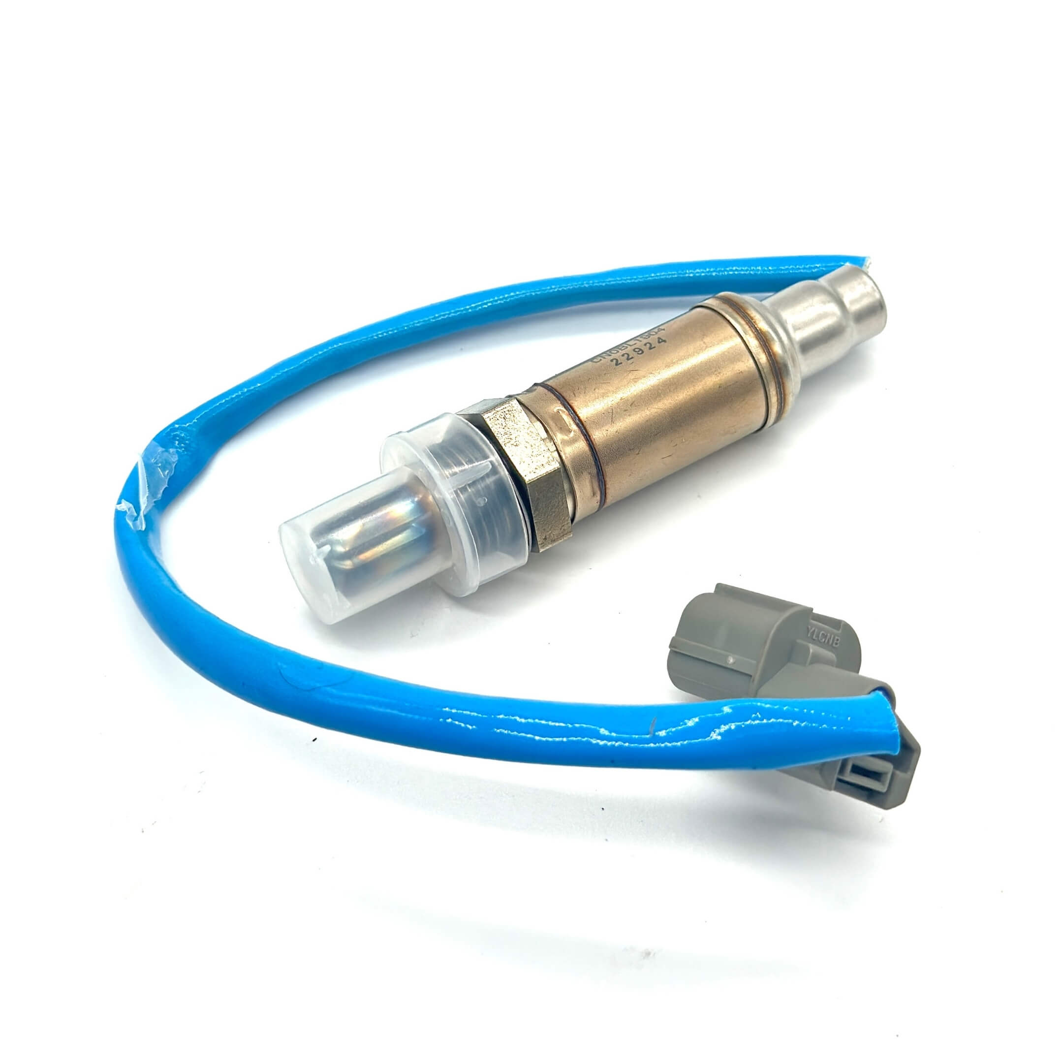 Oxygen O2 Sensor for Honda Acty Truck HA8, HA9 Models 2009-2022, featuring a metallic body with a blue wire and connector.