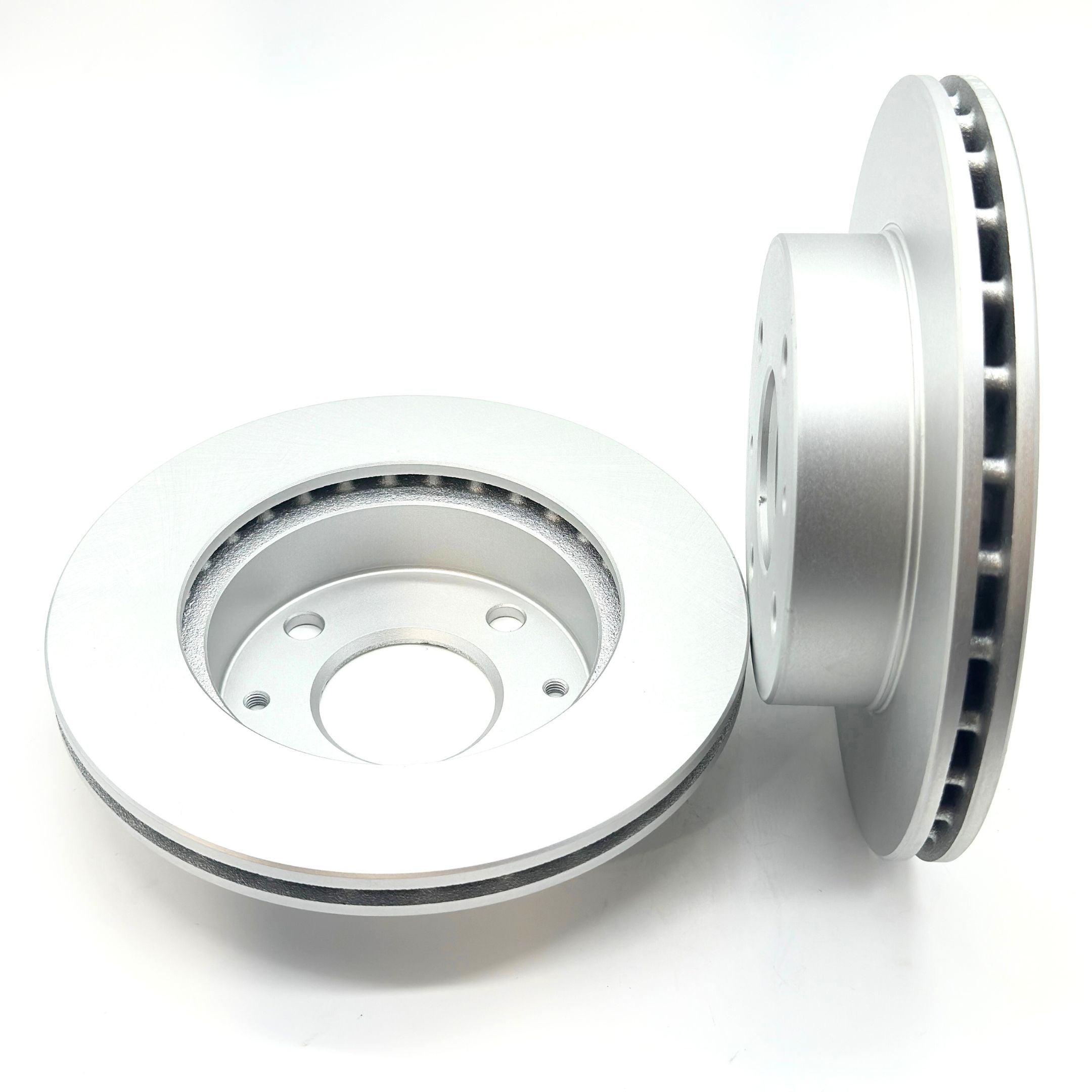 Side Angle View of Subaru Sambar KV3, KV4 Brake Rotors - Premium Vented Design