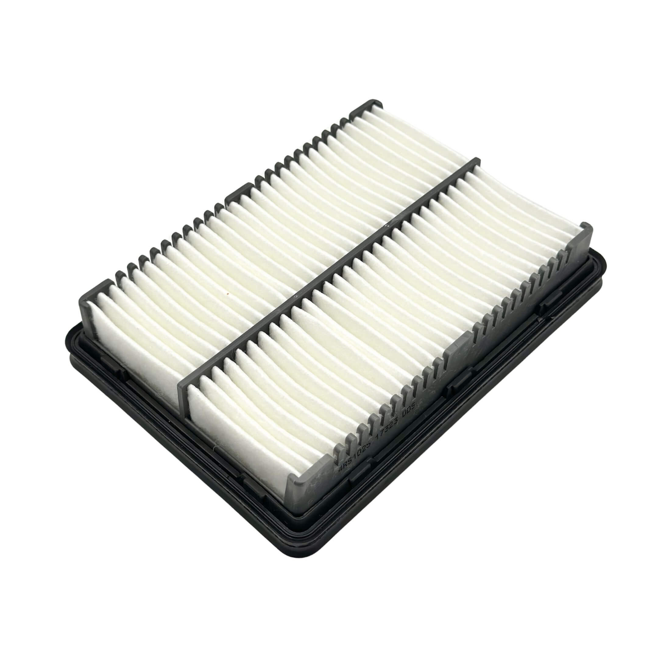 Aftermarket air filter for Subaru Sambar Wagon TW1, TW2 models (1999-2012), featuring a white pleated design with a black frame.