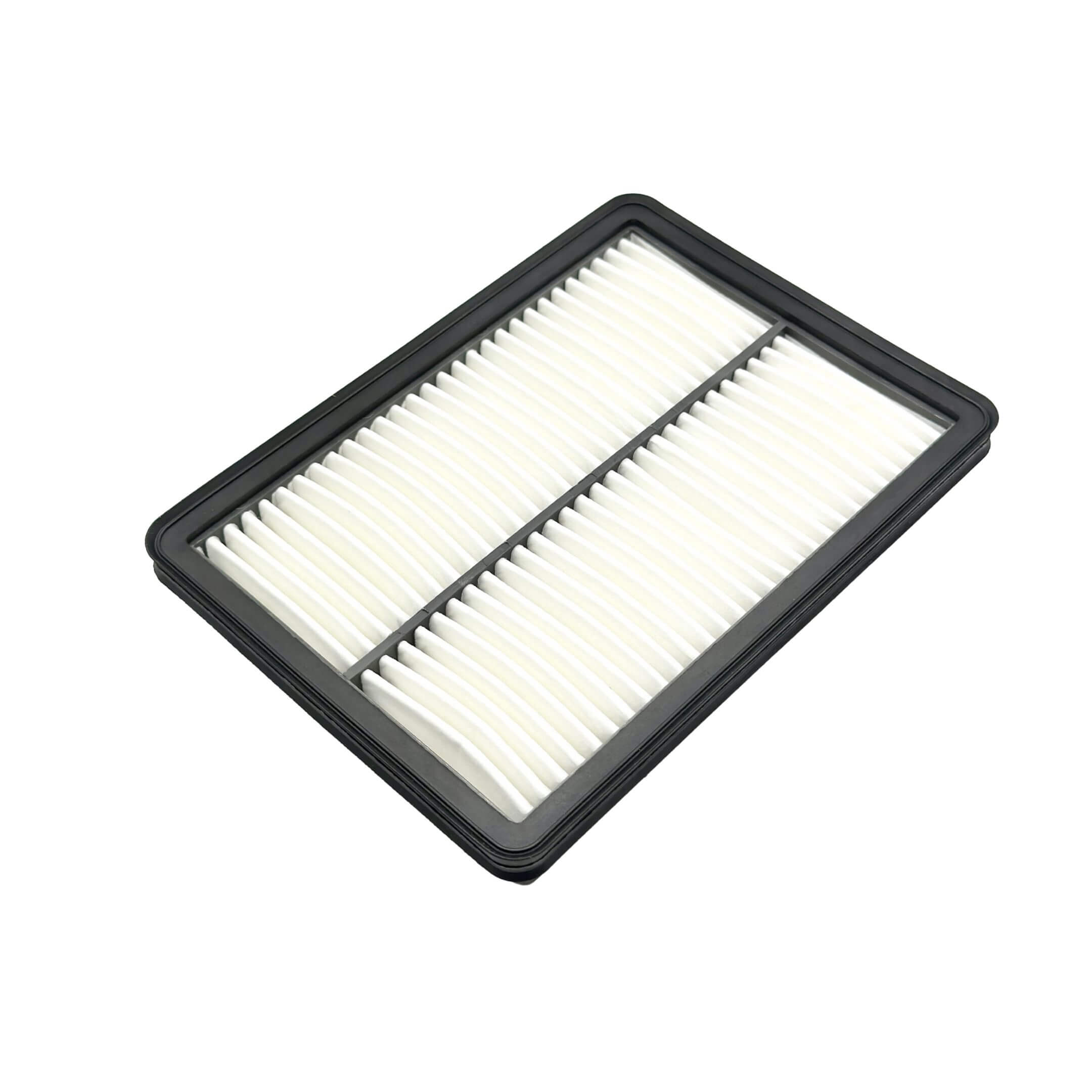 Aftermarket air filter for Subaru Sambar Van TV1, TV2 models (1999-2012), featuring a white pleated design with a black frame.