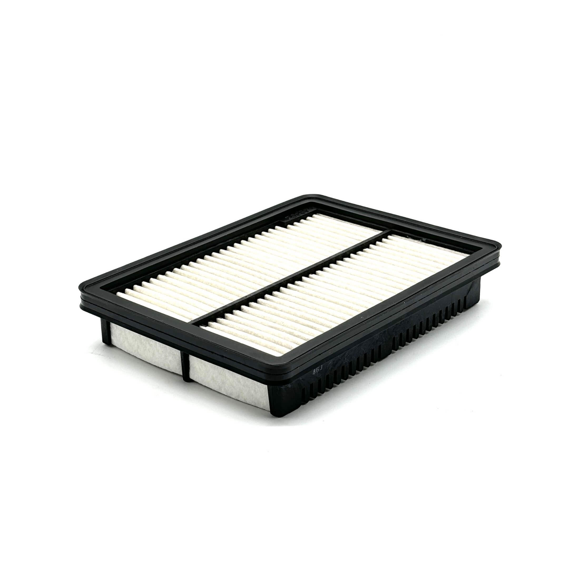 Genuine Subaru Sambar Van TV1 TV2 air filter, white pleated design with black frame, compatible with 1999-2012 models.
