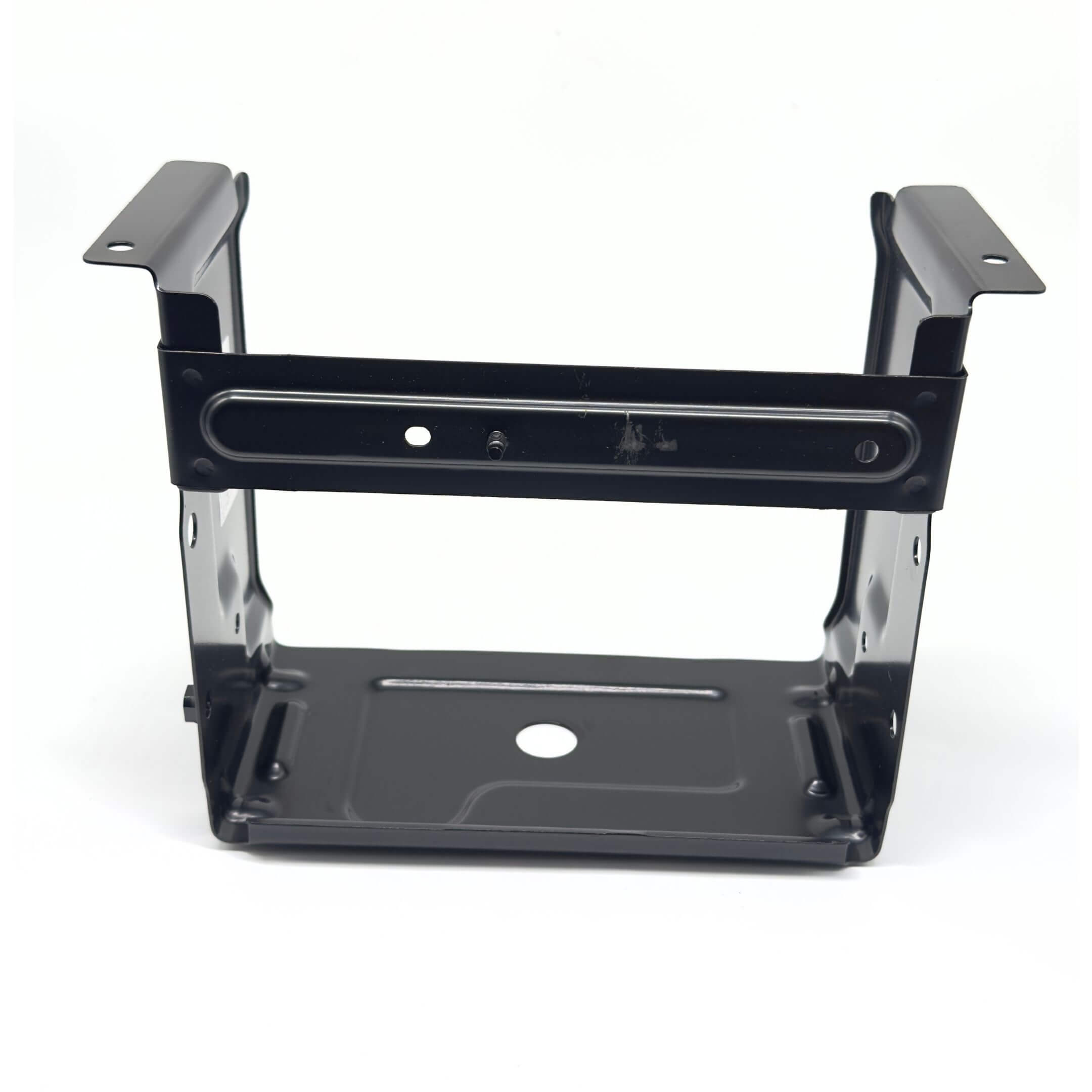 Black Battery Cover Box Assembly for Subaru Sambar Van TV1, TV2 Models (1999-2012) featuring a durable metal frame.