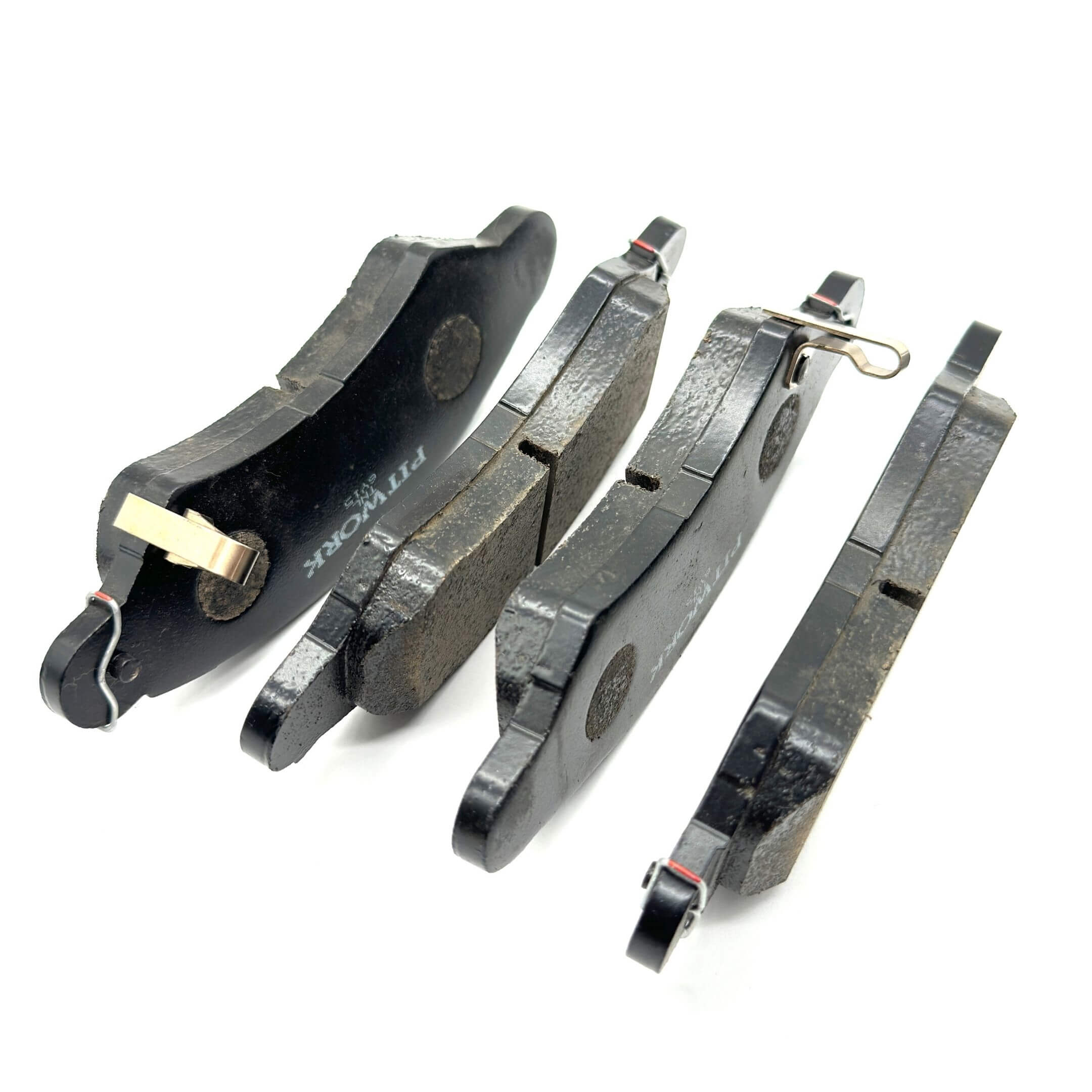 Front brake pads for Subaru Sambar Wagon TW1, TW2 models (1999-2012), featuring durable black material and precision fit.