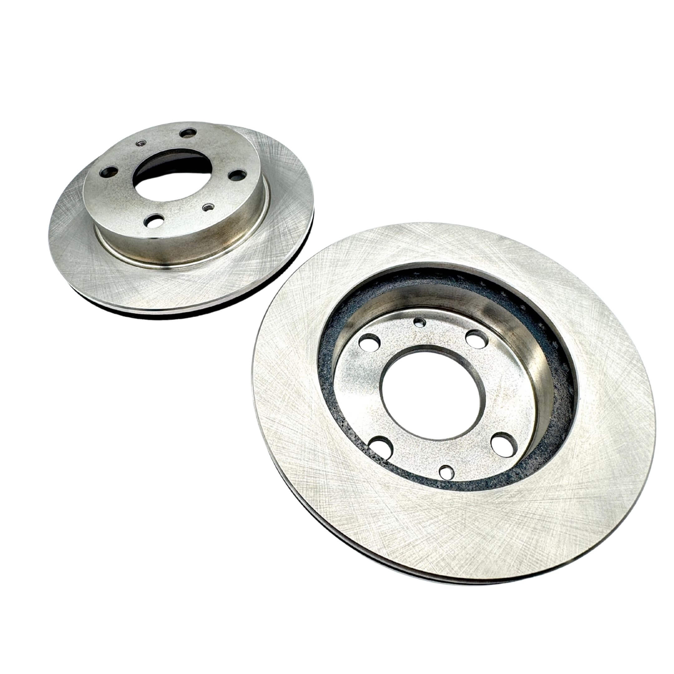 Brake rotors for Subaru Sambar Van TV1, TV2 models 1999-2012, featuring right and left discs in metallic finish.
